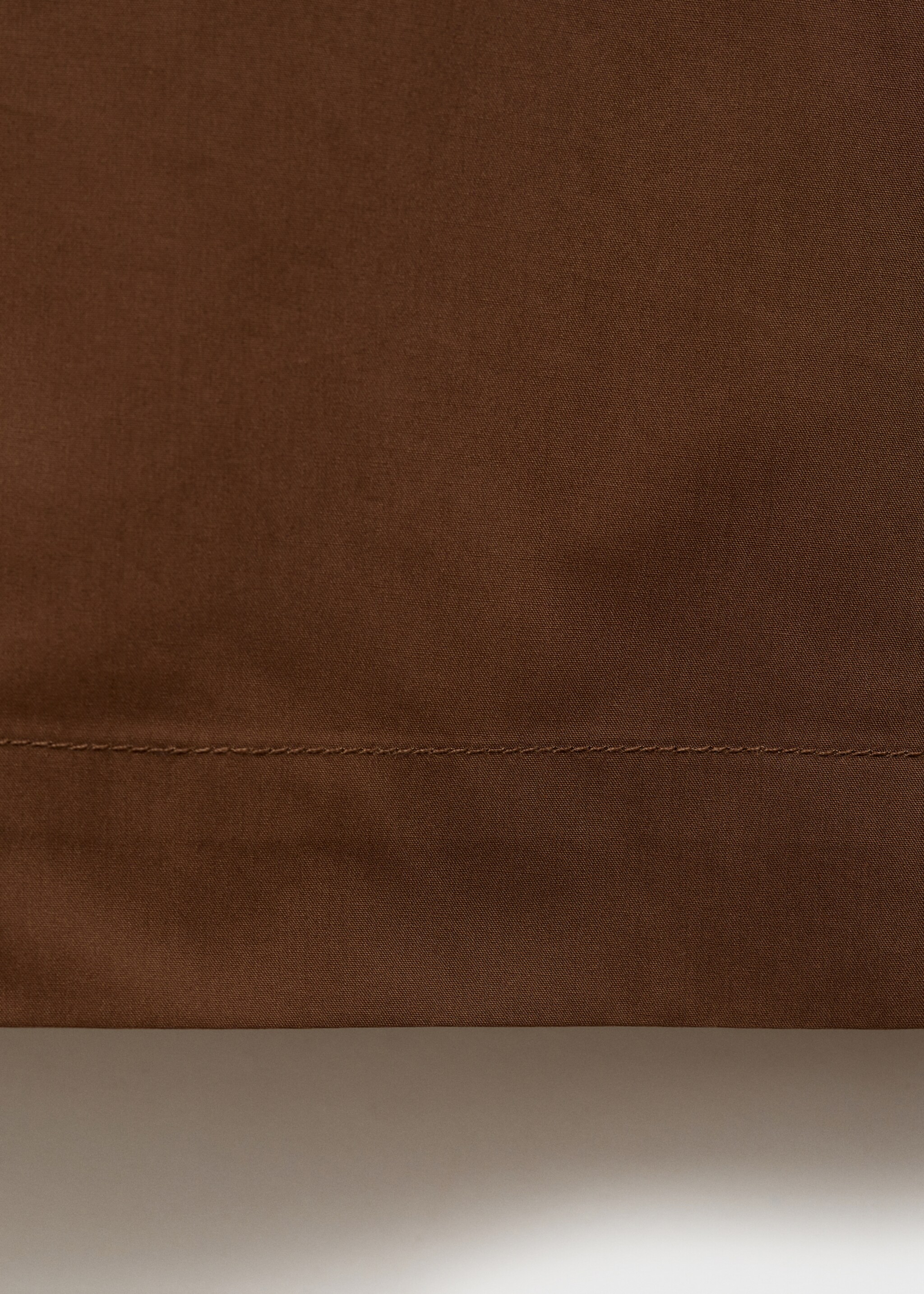 Cotton culotte trousers - Details of the article 0, Brown. Ref: 87014787-00.