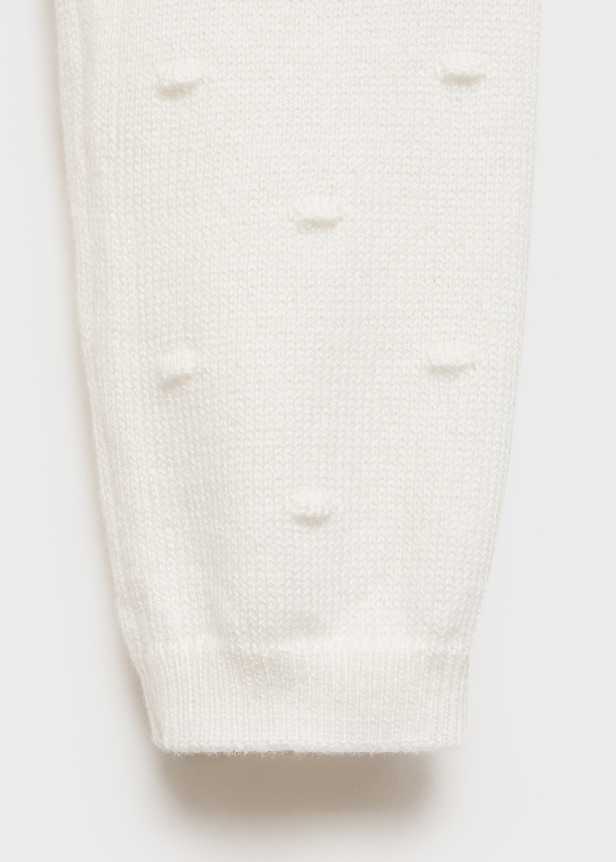 Embroidered knit cardigan - Details of the article 0, Off White. Ref: 87014794-00.