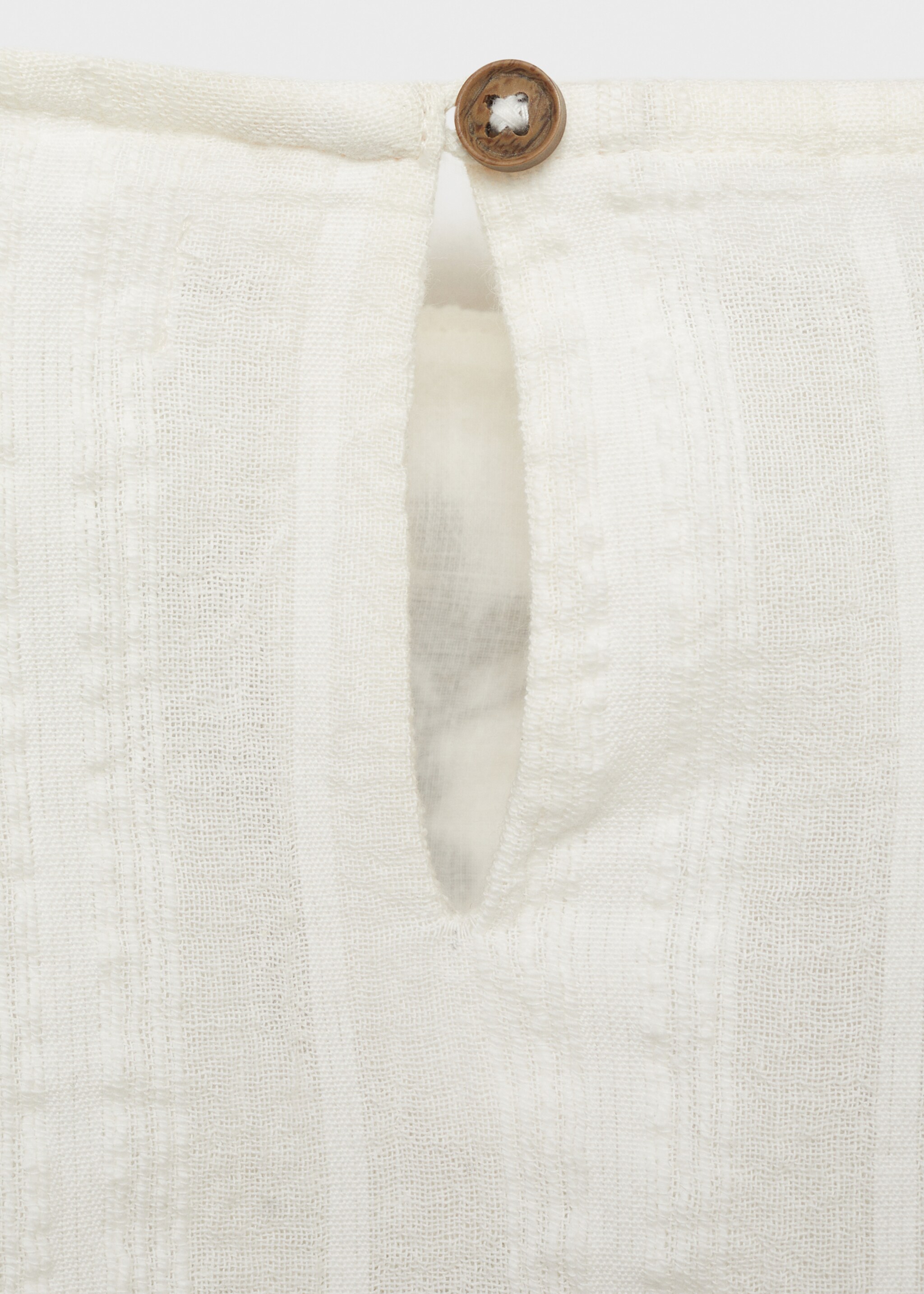 Bluză detalii brodate - Detaliu al articolului 0, Alb. Ref: 87014797-00.