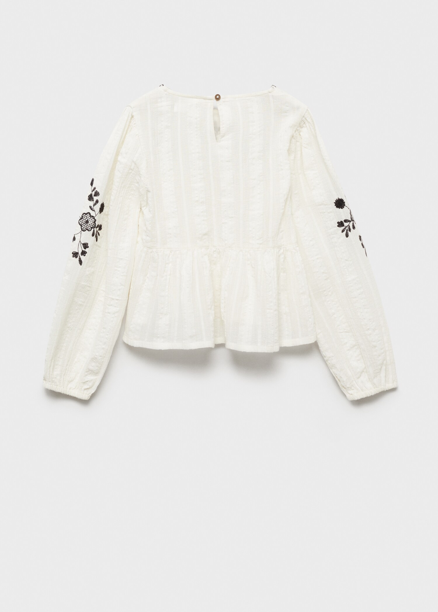 Embroidered details blouse - Reverse of the article