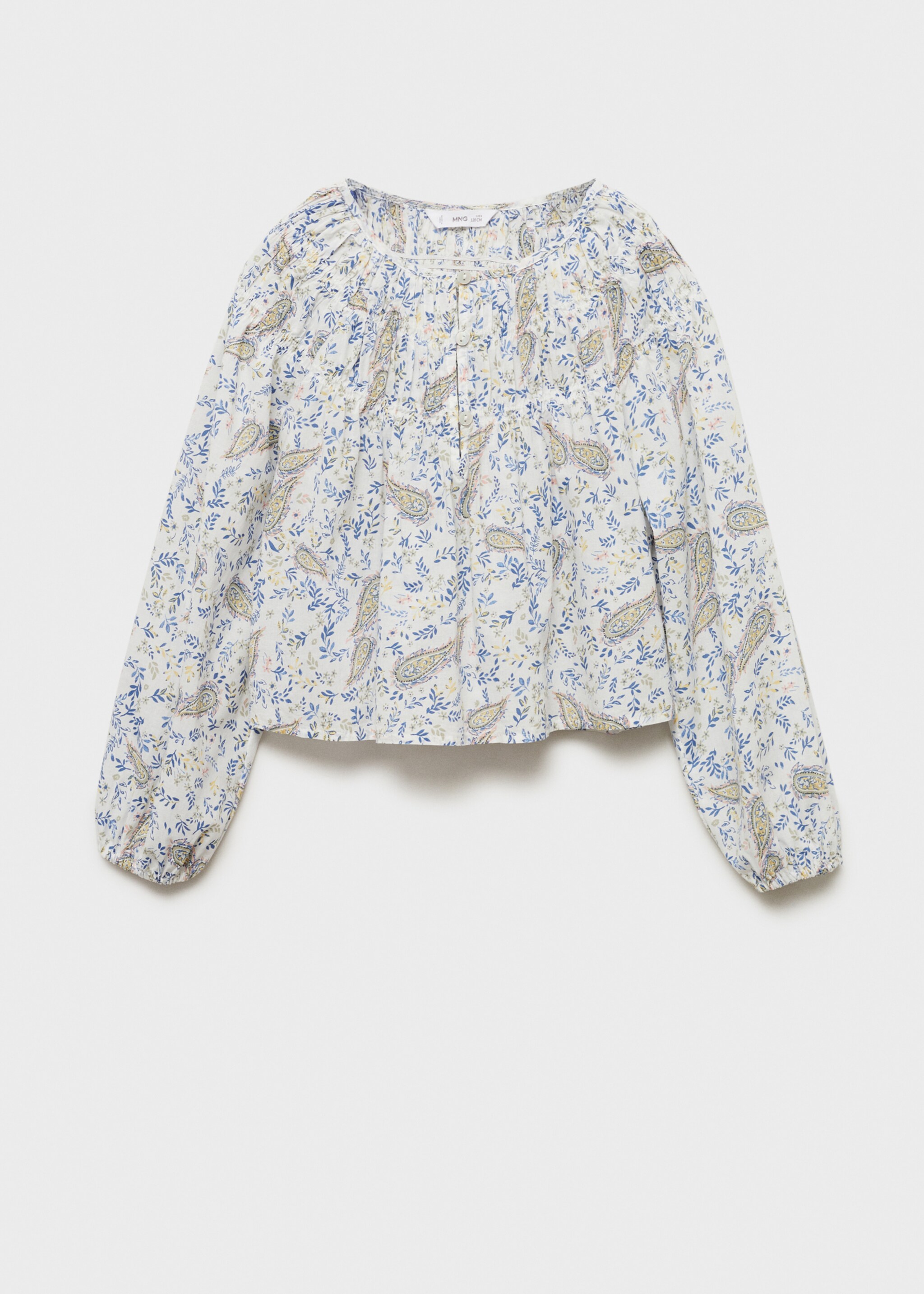 Paisley print blouse - Article without model, White. Ref: 87014798-00.