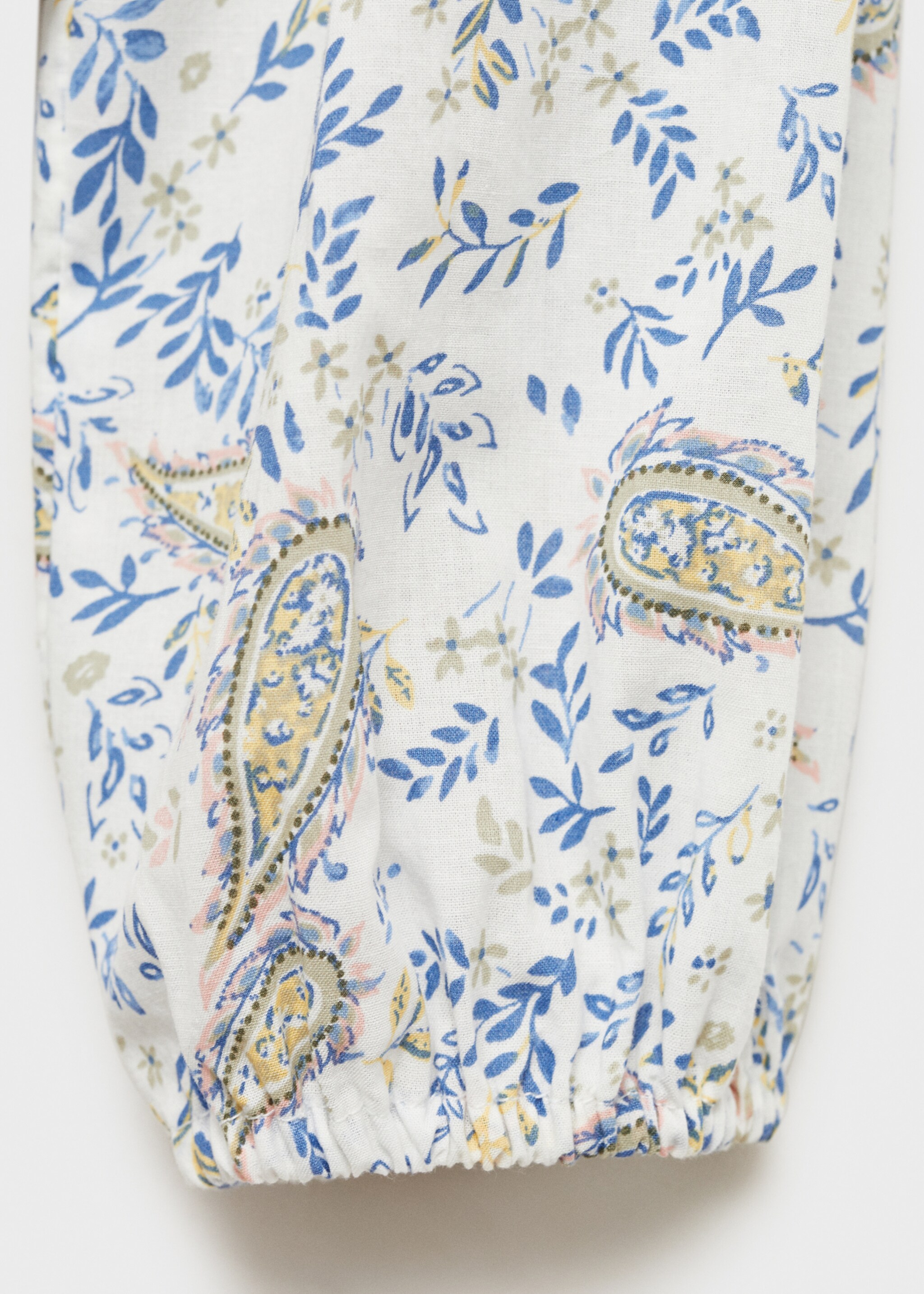 Paisley print blouse - Details of the article 0, White. Ref: 87014798-00.