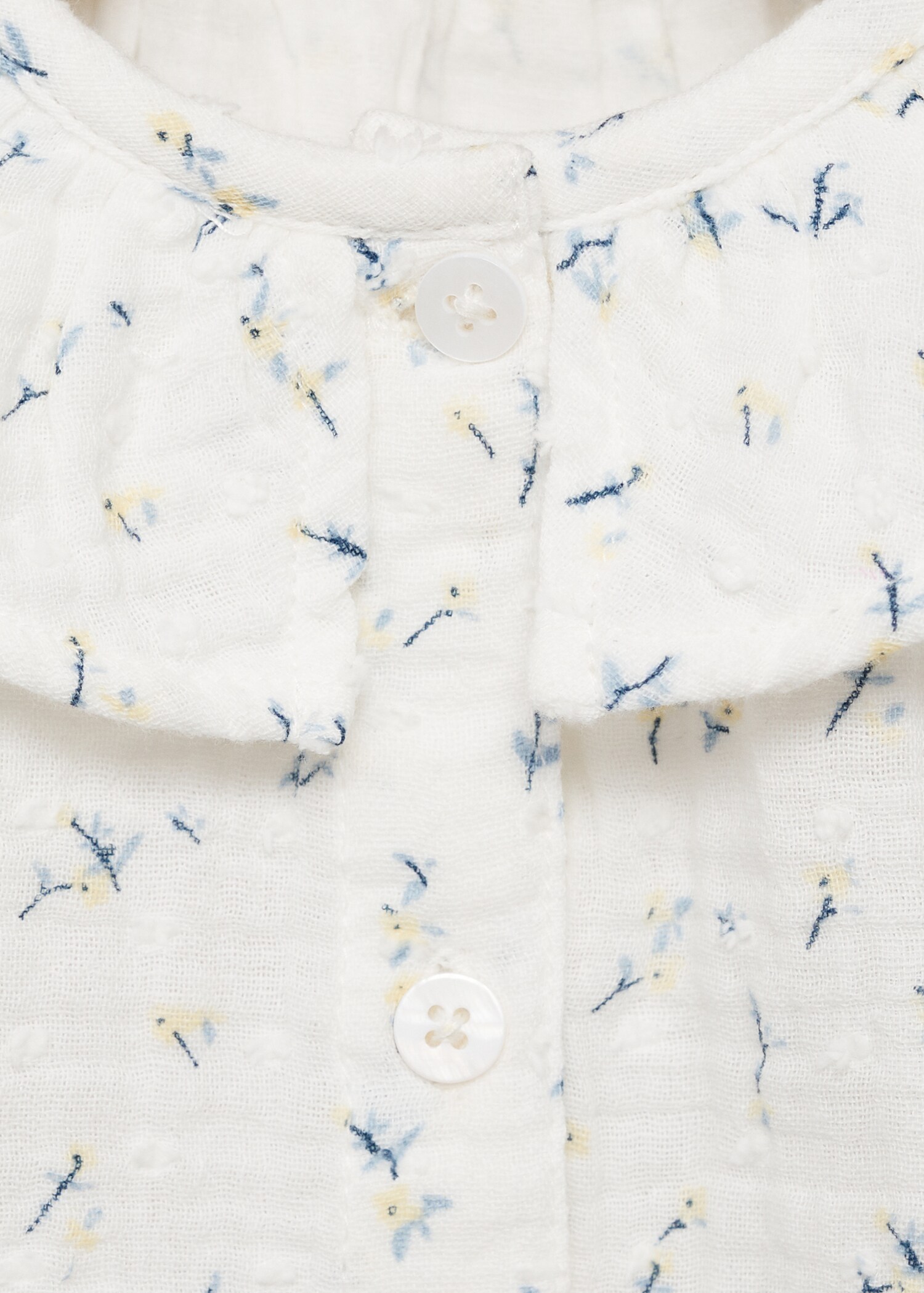 Baumwollbluse mit Blumenmuster - Detail des Artikels 8