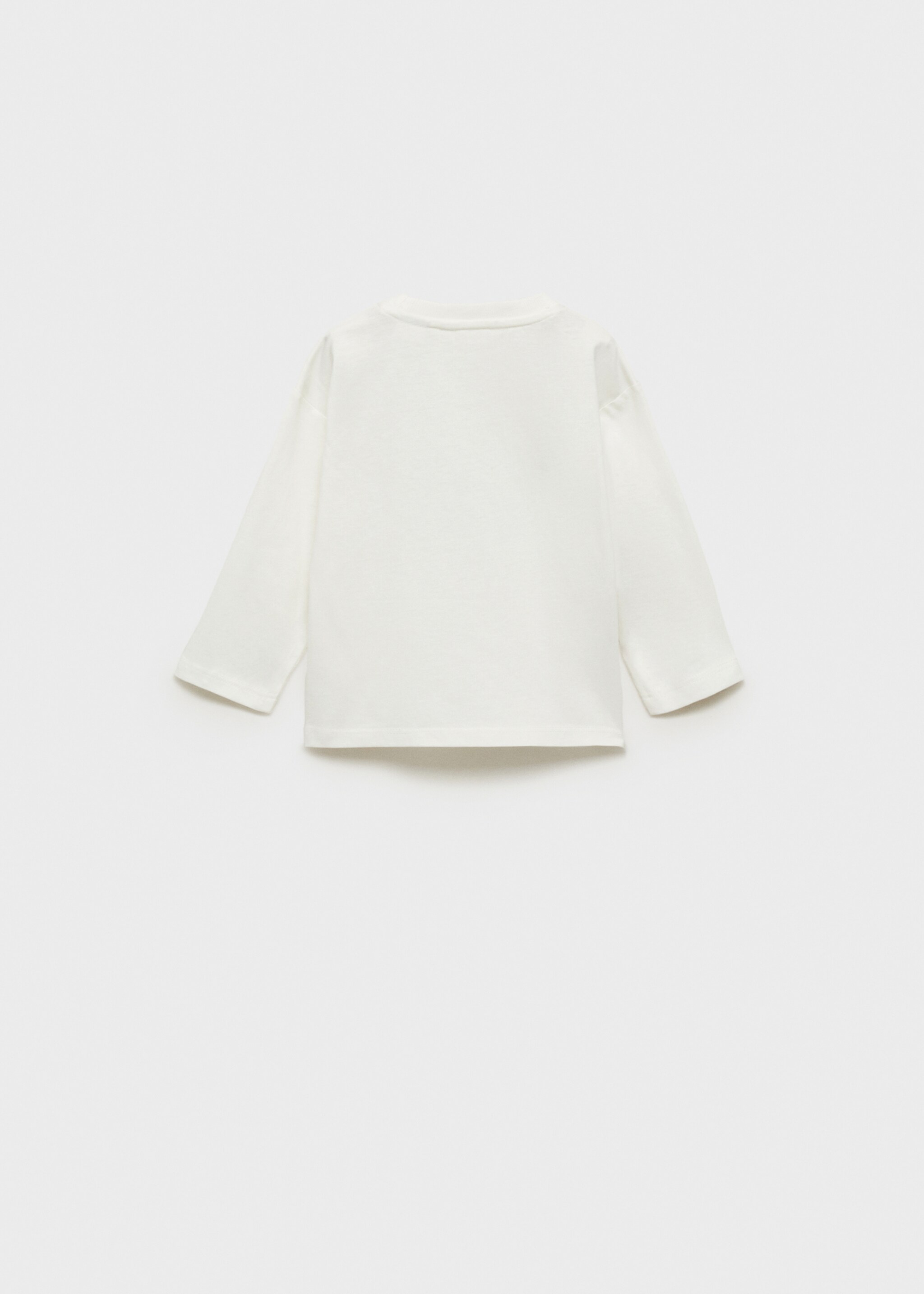 Samarreta cotó dibuix - Revers de l'article, Blanc trencat. Ref: 87014808-00.