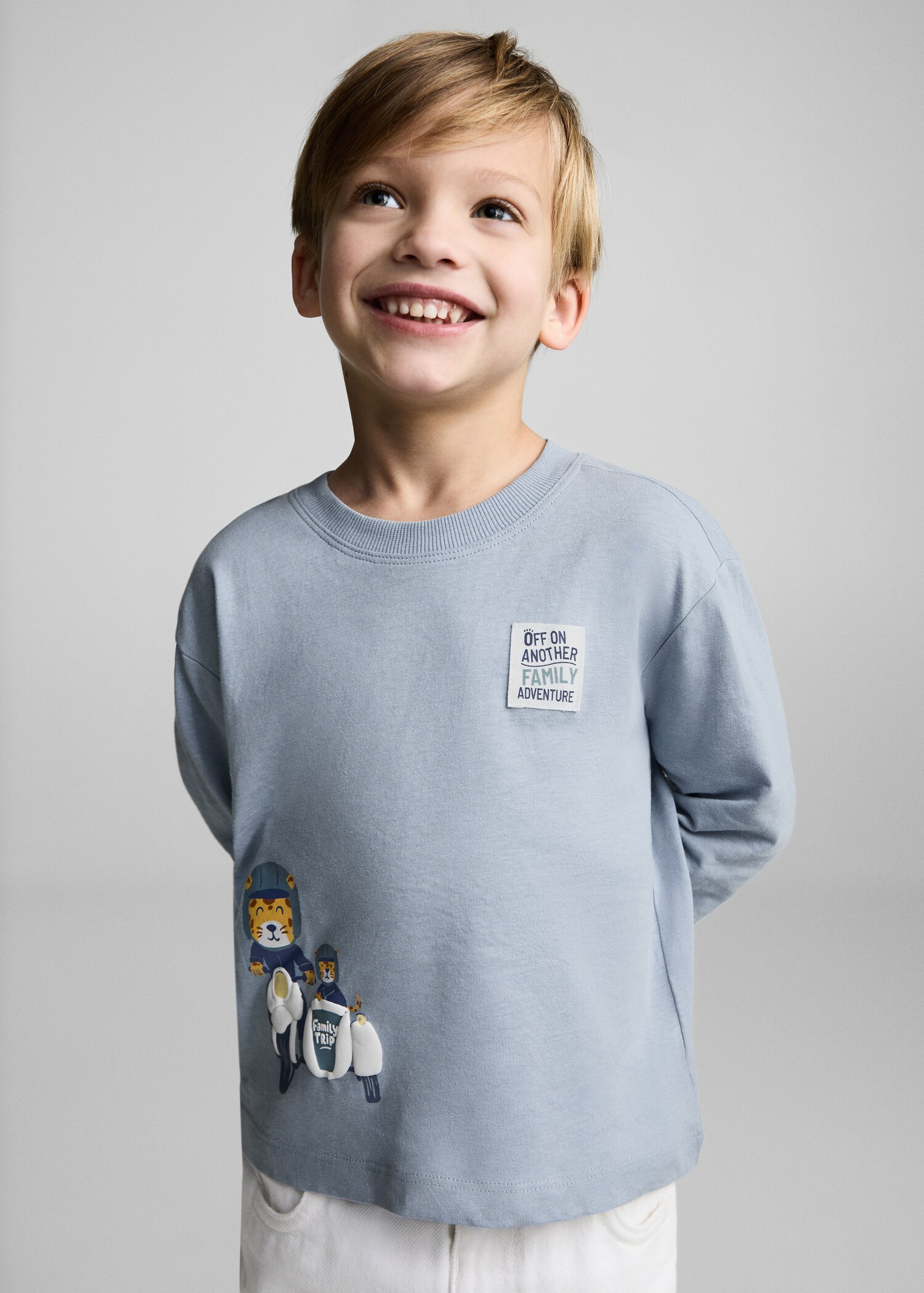 Cotton printed T-shirt - Medium plane