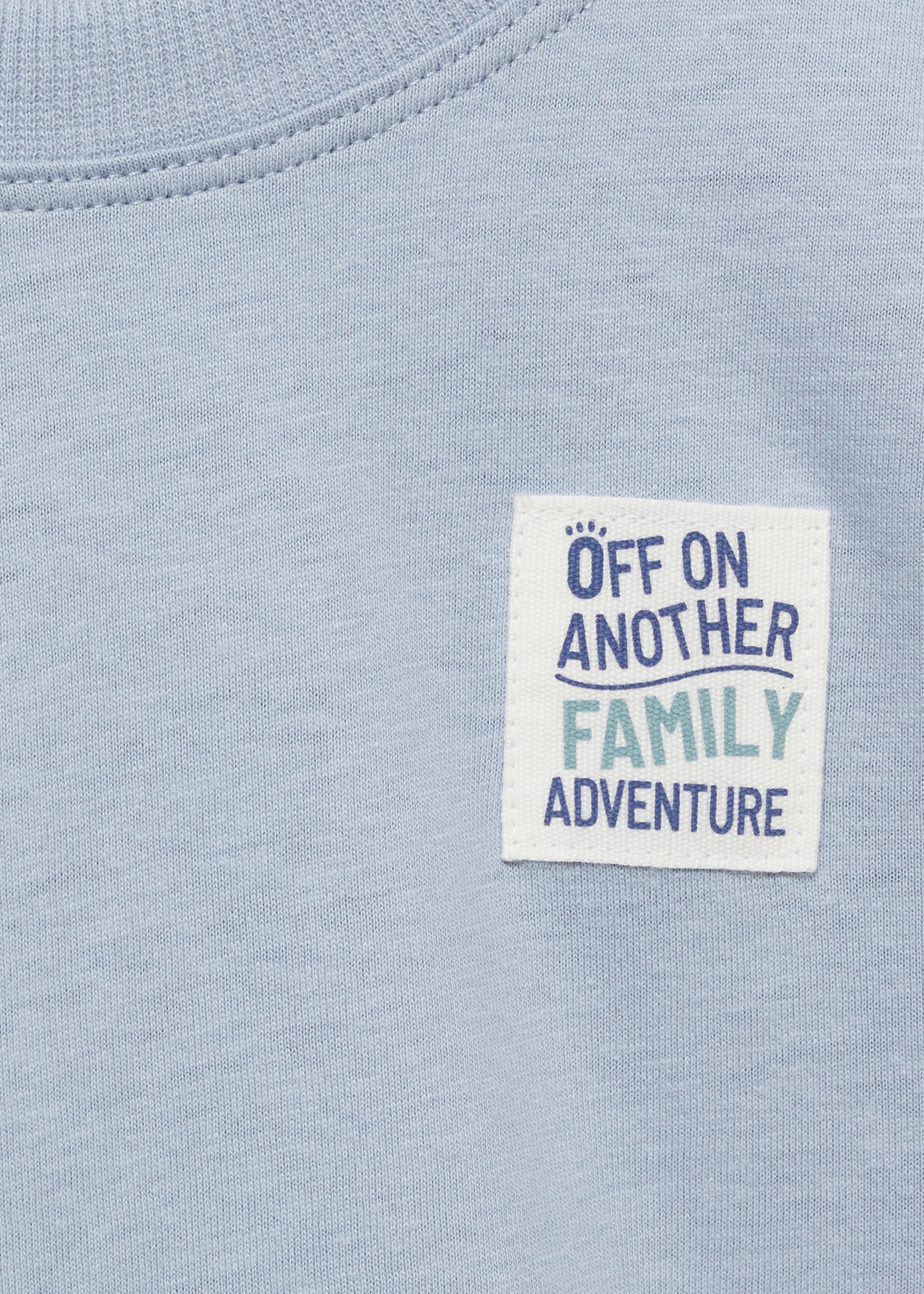 Cotton printed T-shirt - Details of the article 8, Sky Blue. Ref: 87014809-00.