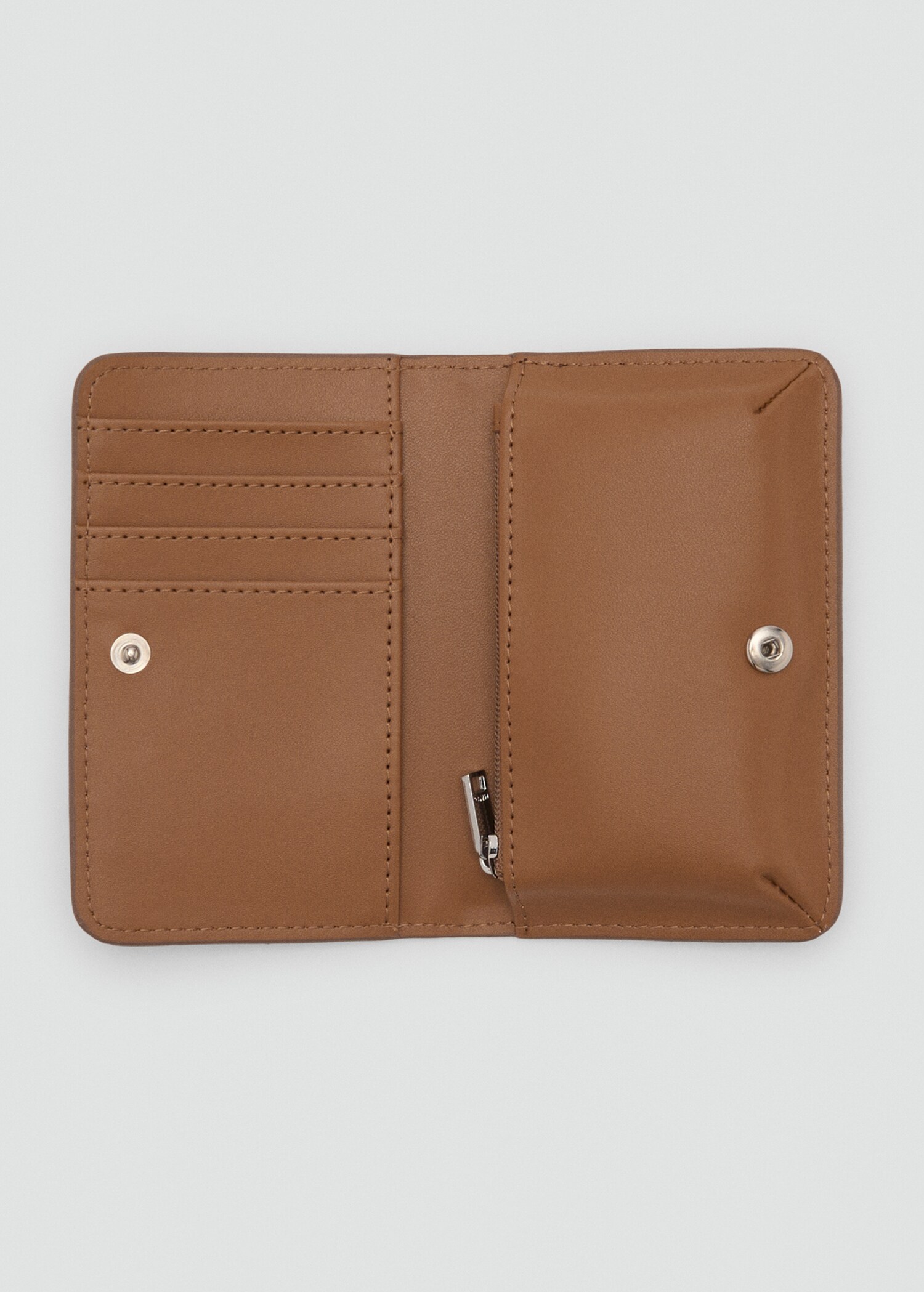 Croco faux-leather wallet with flap - Details of the article 1