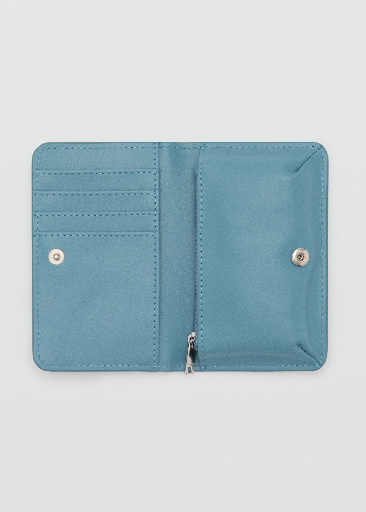 Croco faux-leather wallet with flap - Details of the article 1