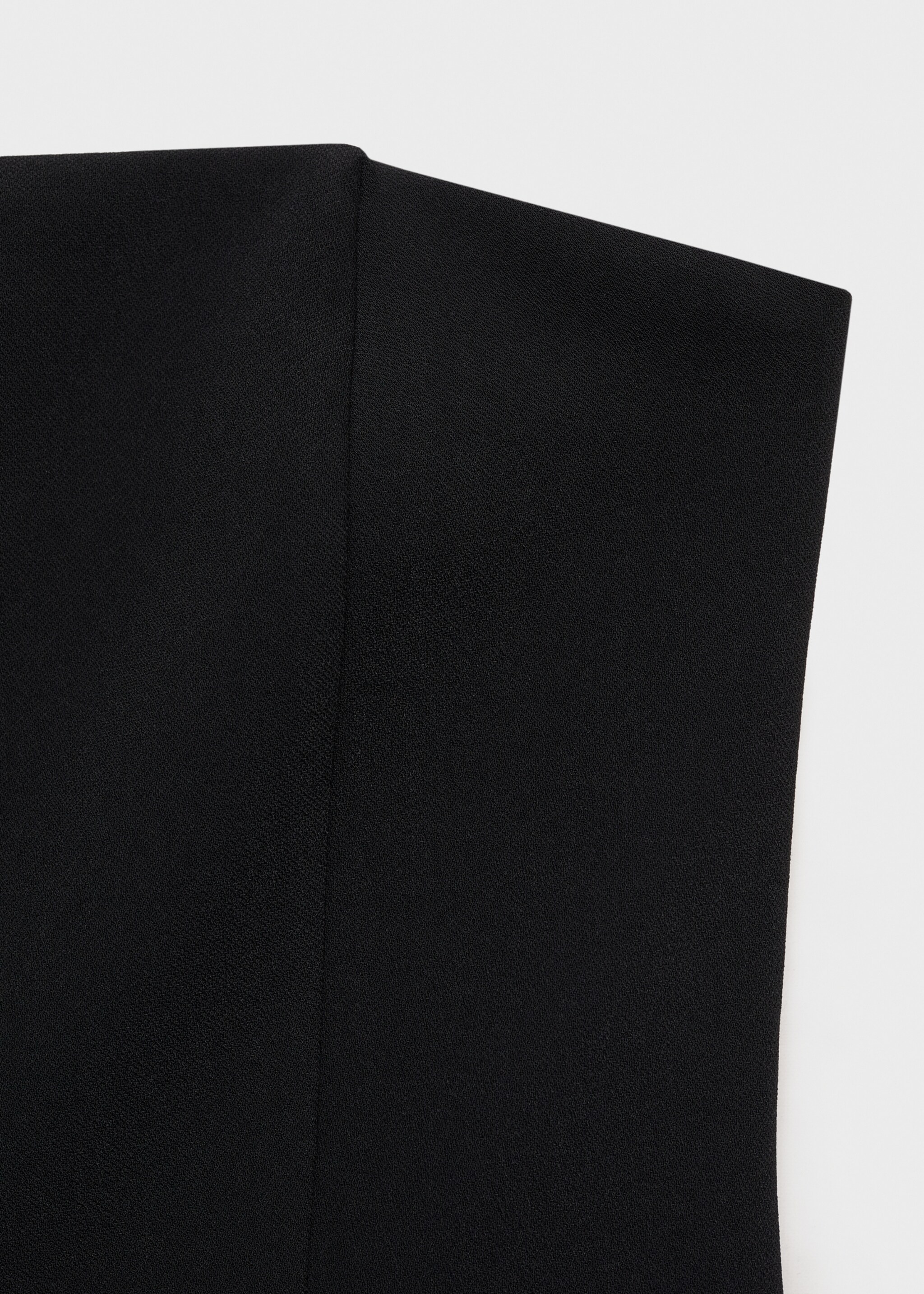 Vestido palabra de honor combinado - Detalle del artículo 8, Negro. Ref: 87014813-00.