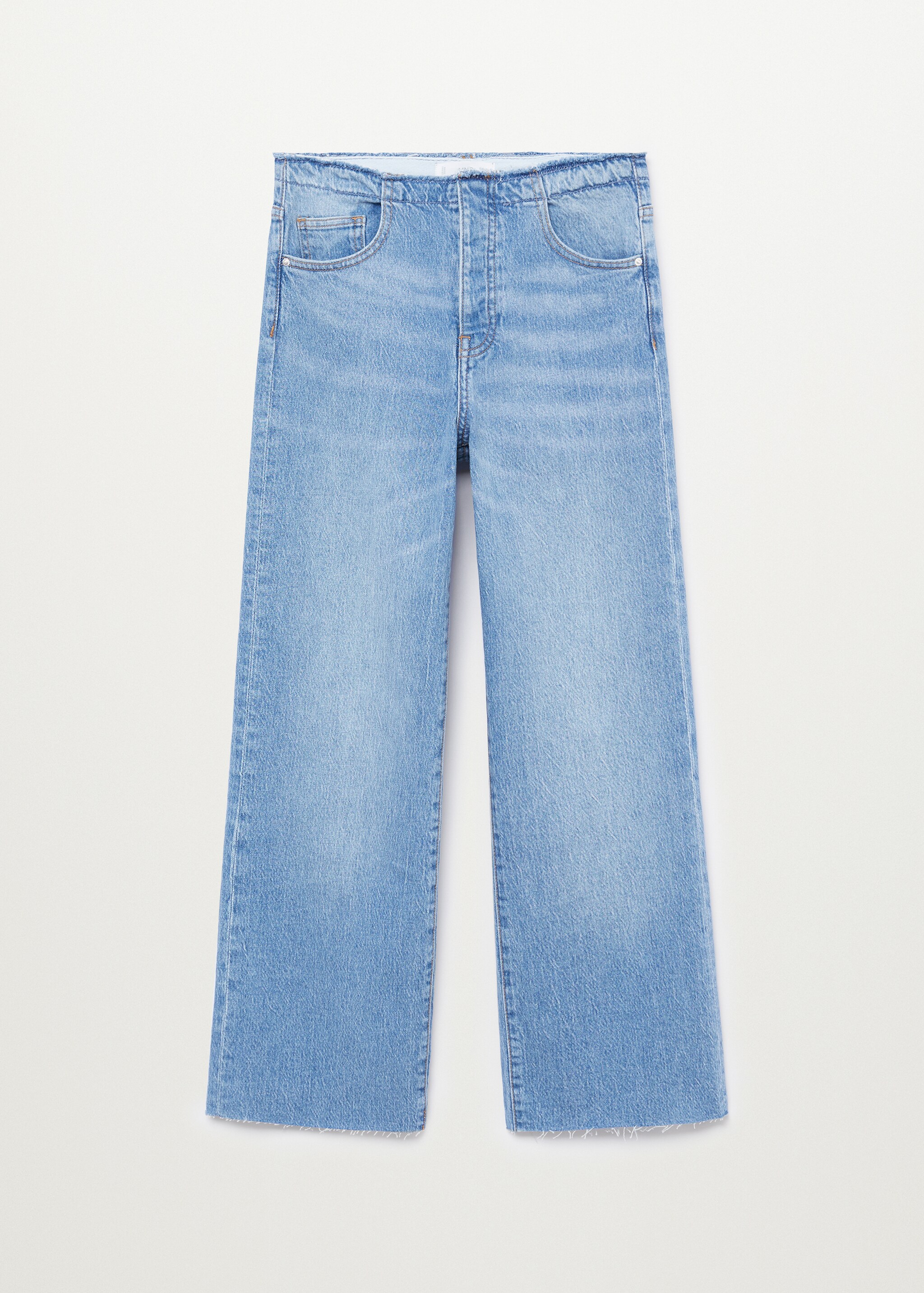 Džíny Culottes s roztřepením - Zboží bez modelu