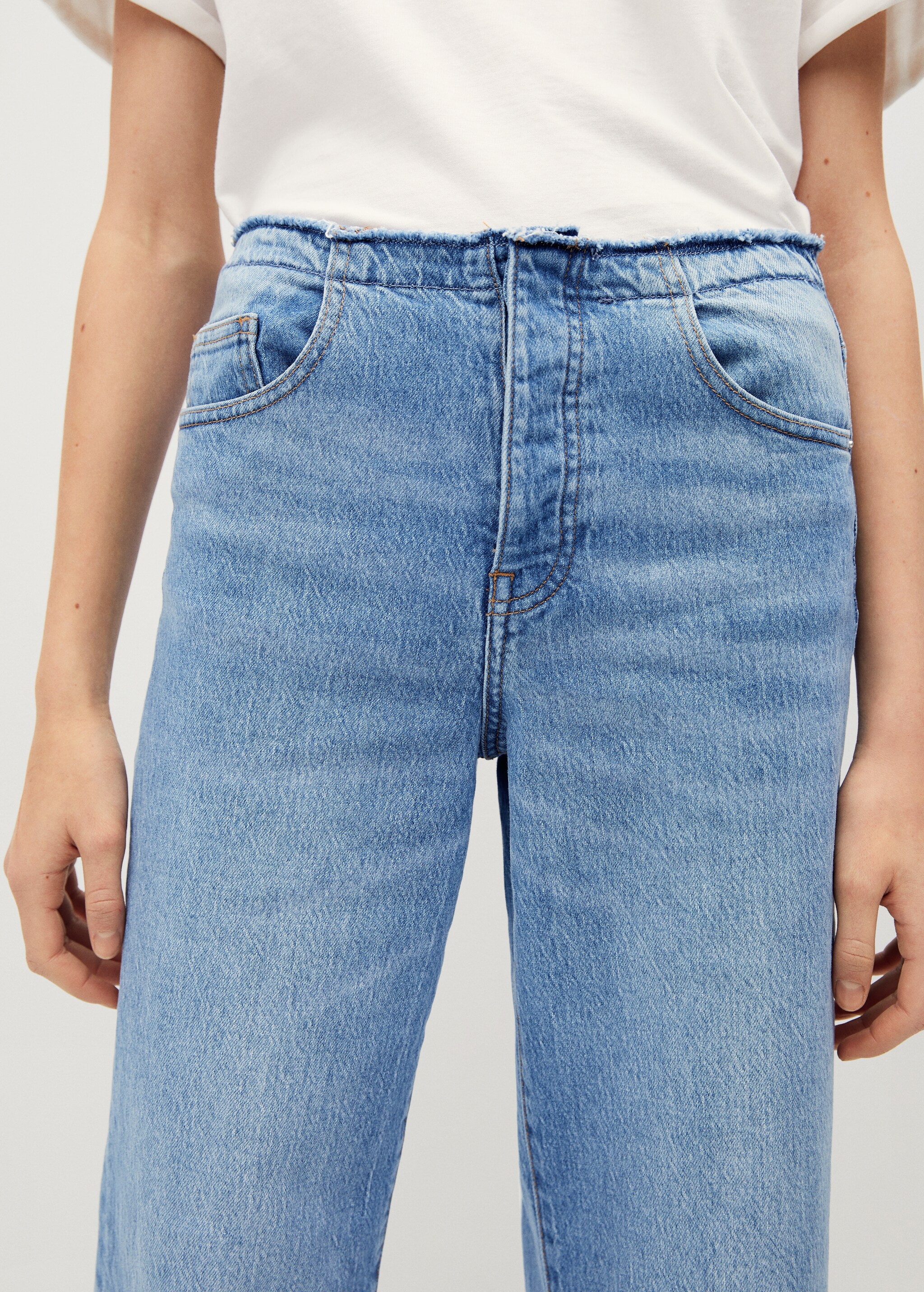 Džíny Culottes s roztřepením - Detail zboží 2