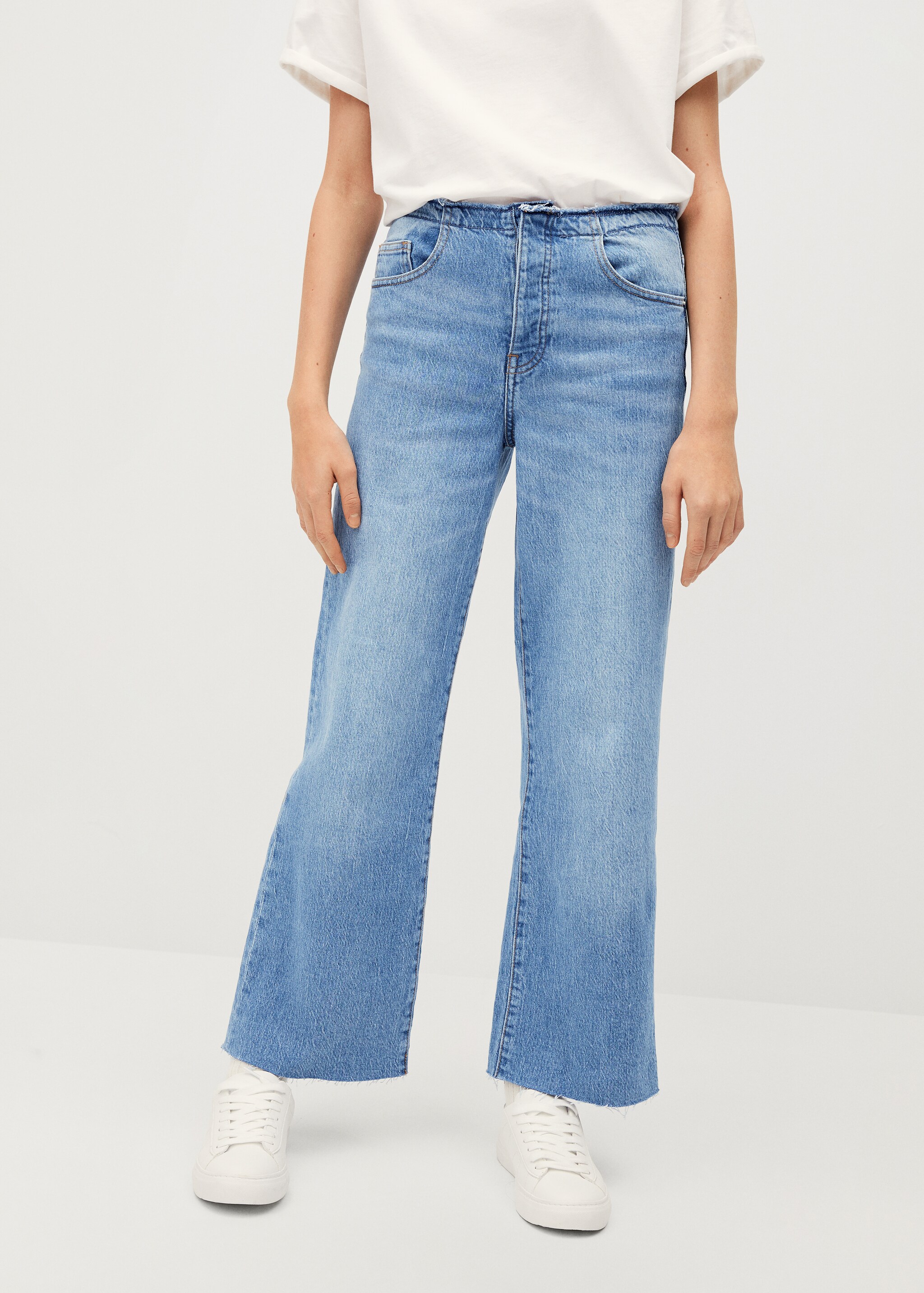 Džíny Culottes s roztřepením - Detail zboží 3