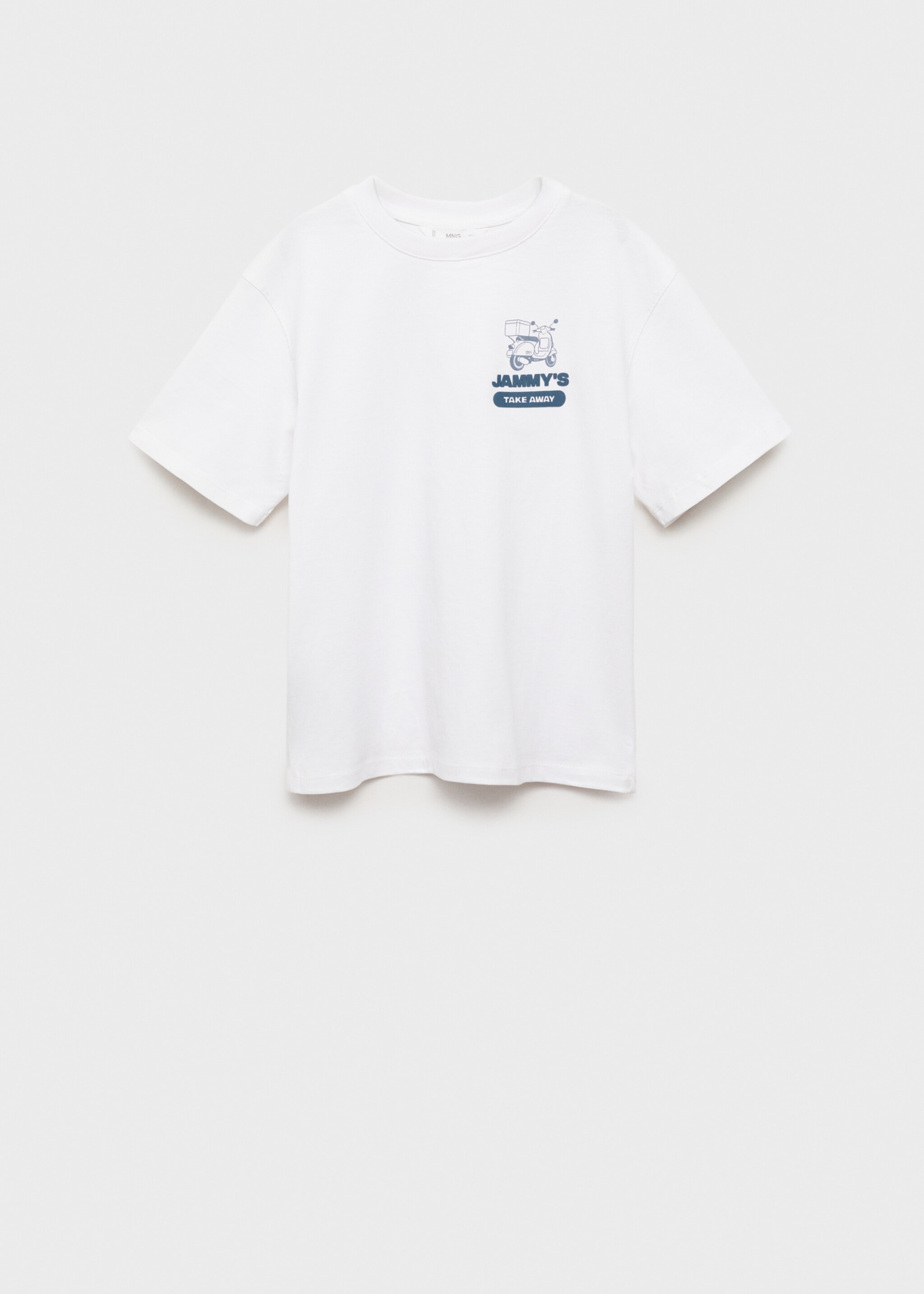 Short-sleeved cotton t-shirt - Article without model, Off White. Ref: 87015140-00.