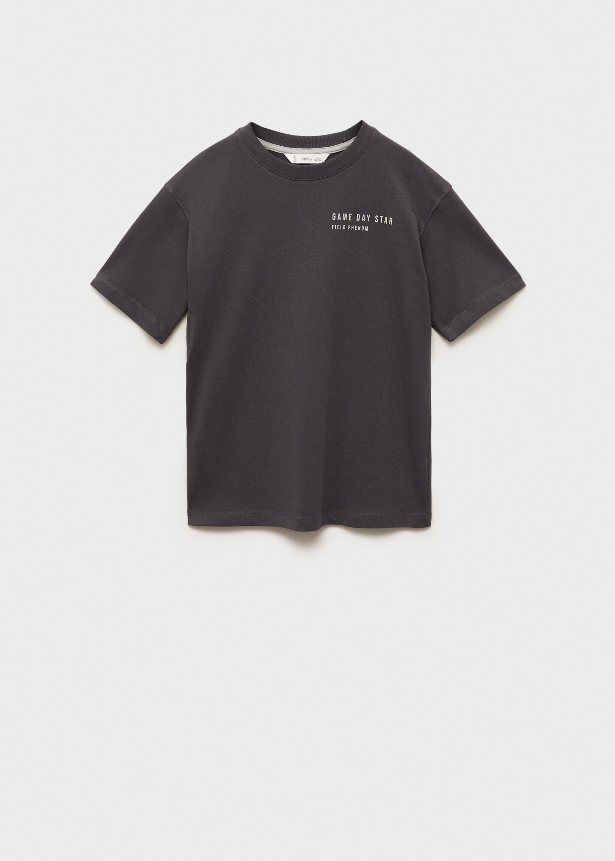 Camiseta algodón estampada - Artículo sin modelo, Gris antracita. Ref: 87015142-00.