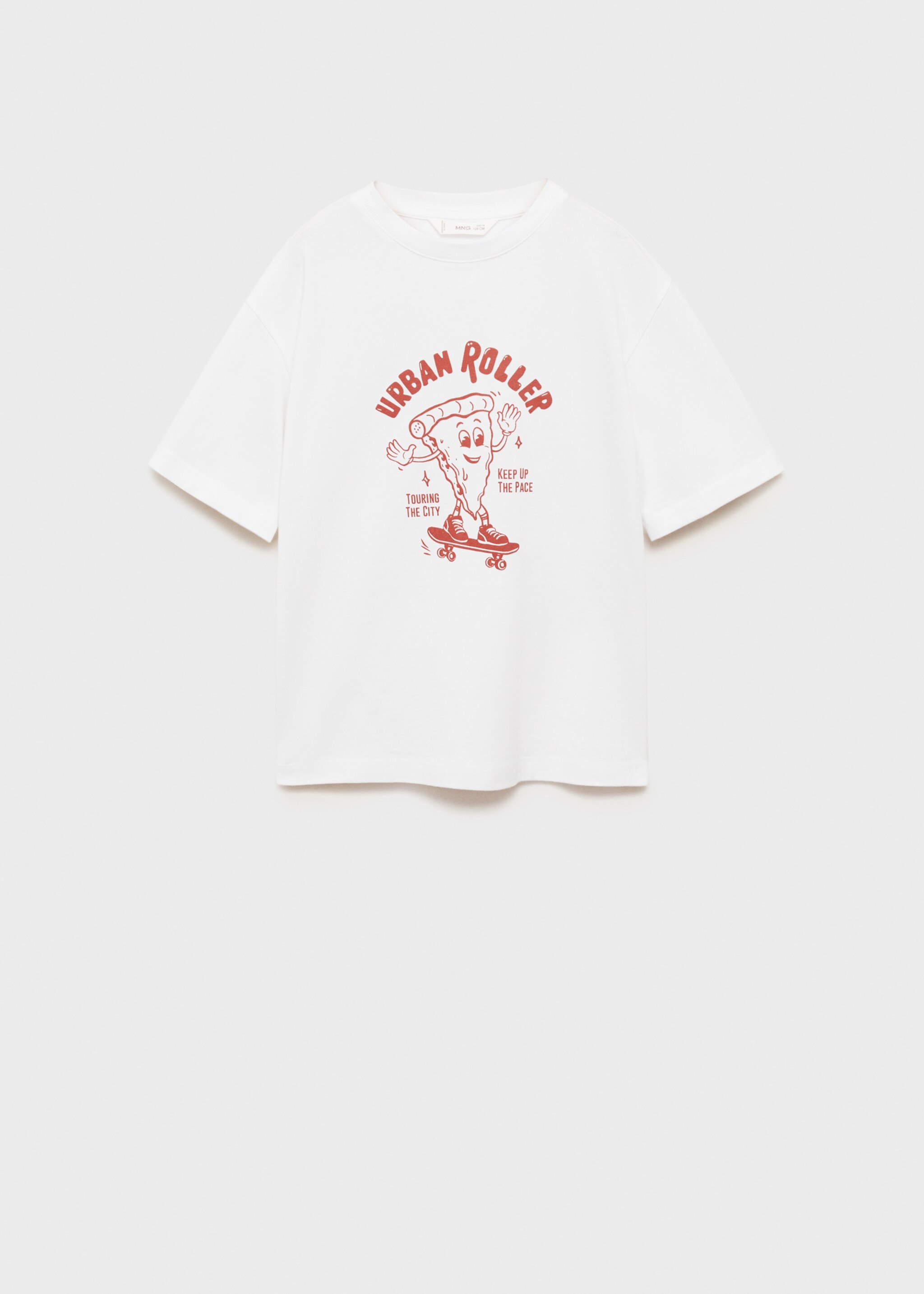 Printed cotton-blend t-shirt - Article without model, Off White. Ref: 87015143-00.