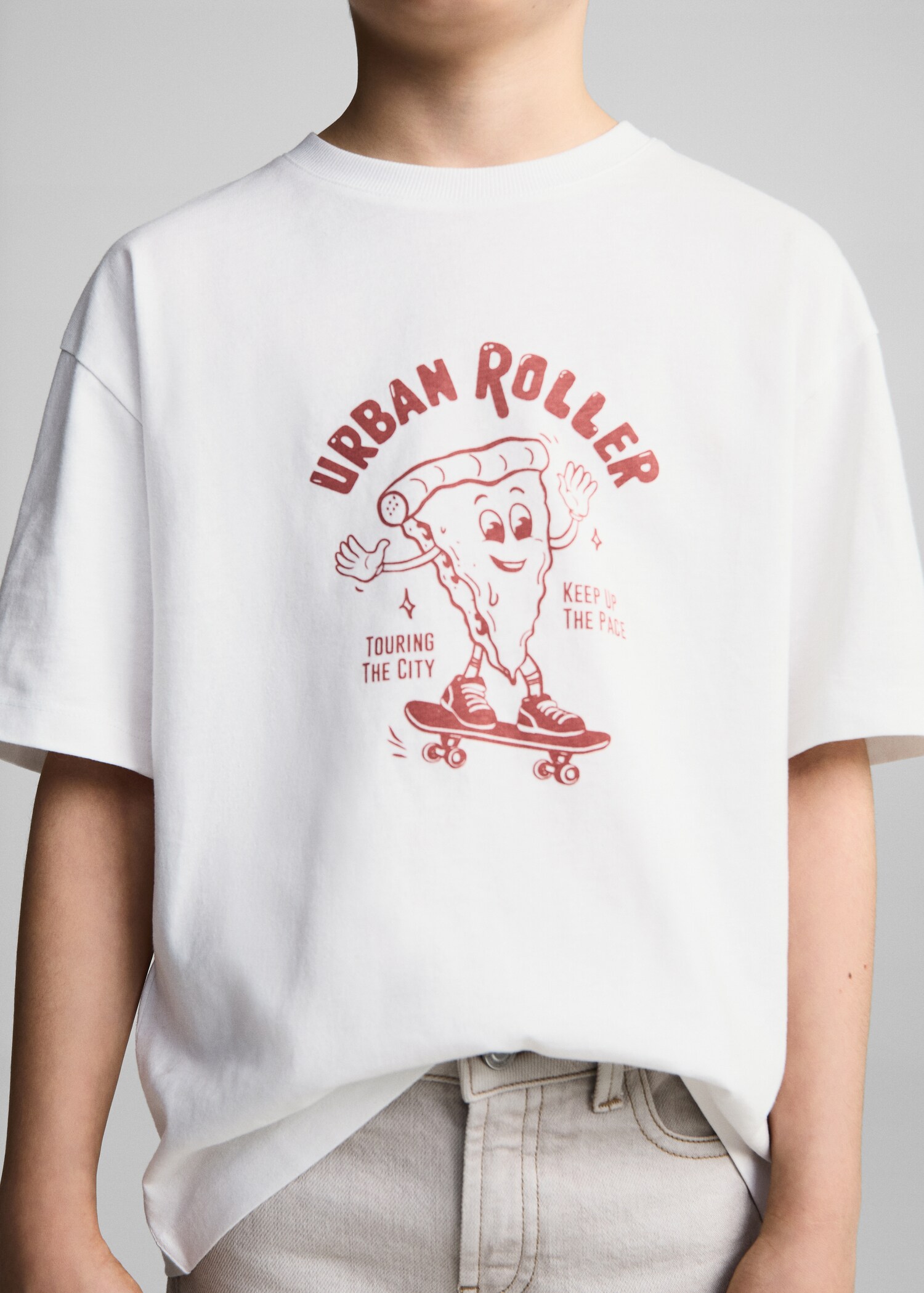 Printed cotton-blend t-shirt - Details of the article 1