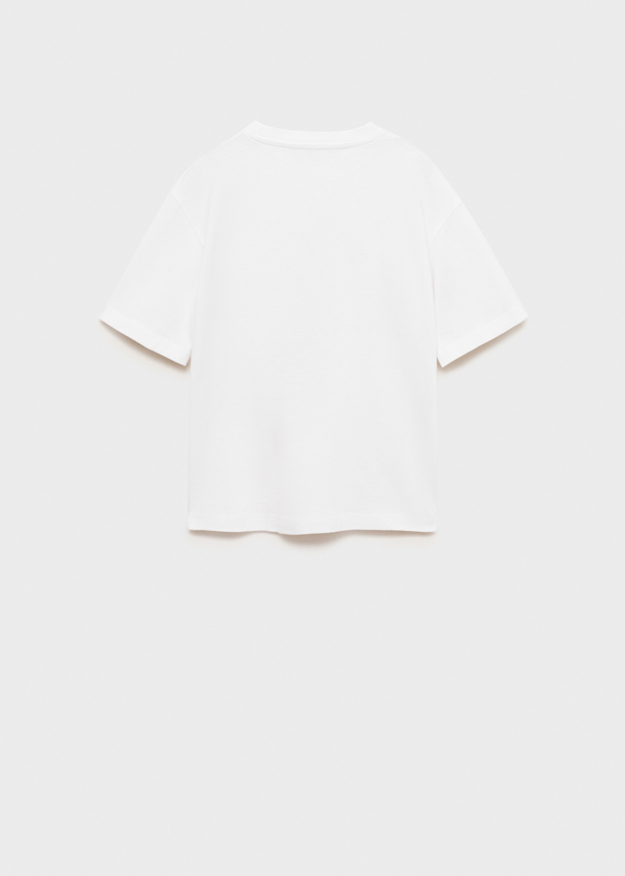 Printed cotton-blend t-shirt - Reverse of the article, Off White. Ref: 87015143-00.