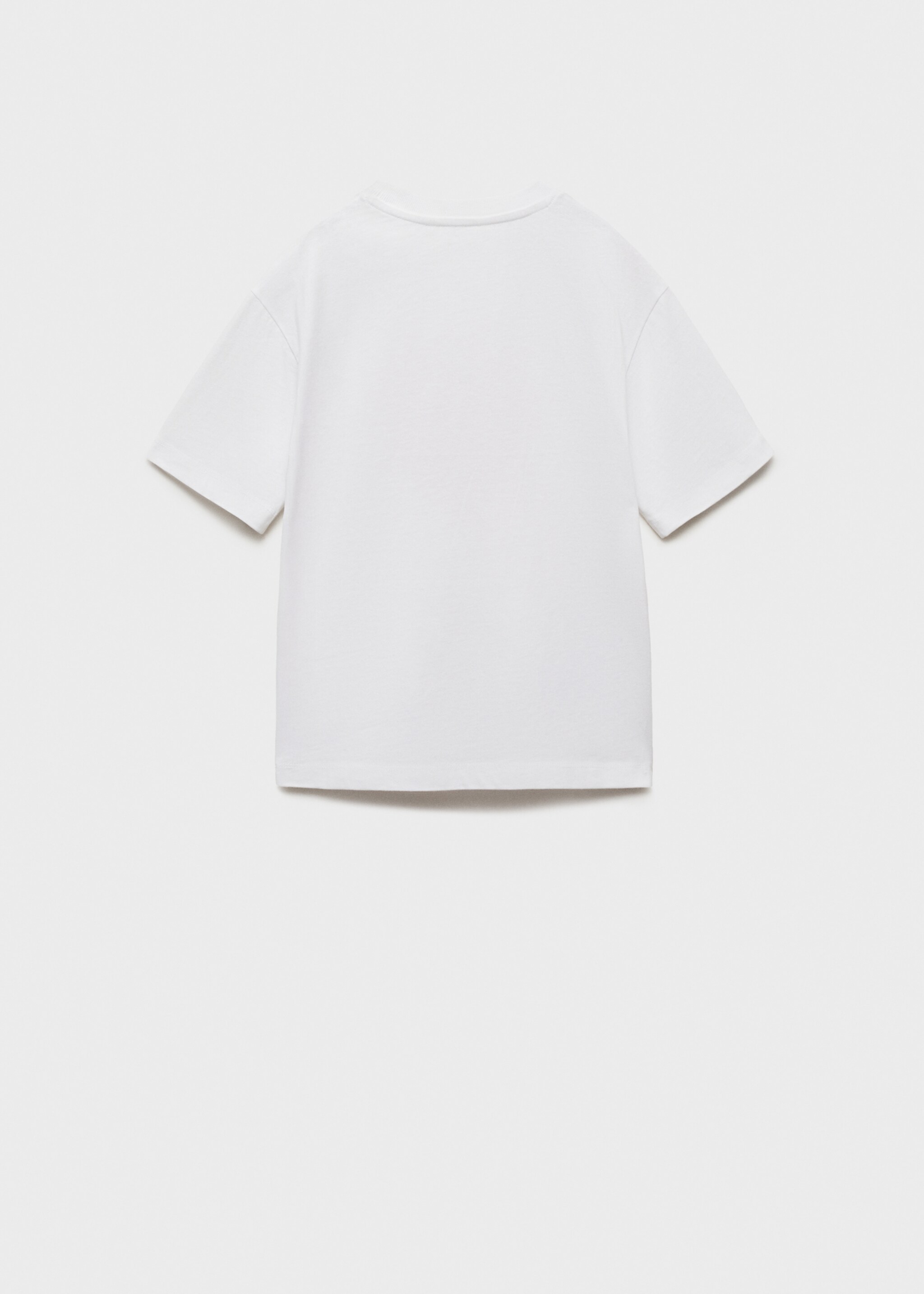 Short-sleeved printed t-shirt - Reverse of the article, Off White. Ref: 87015144-00.