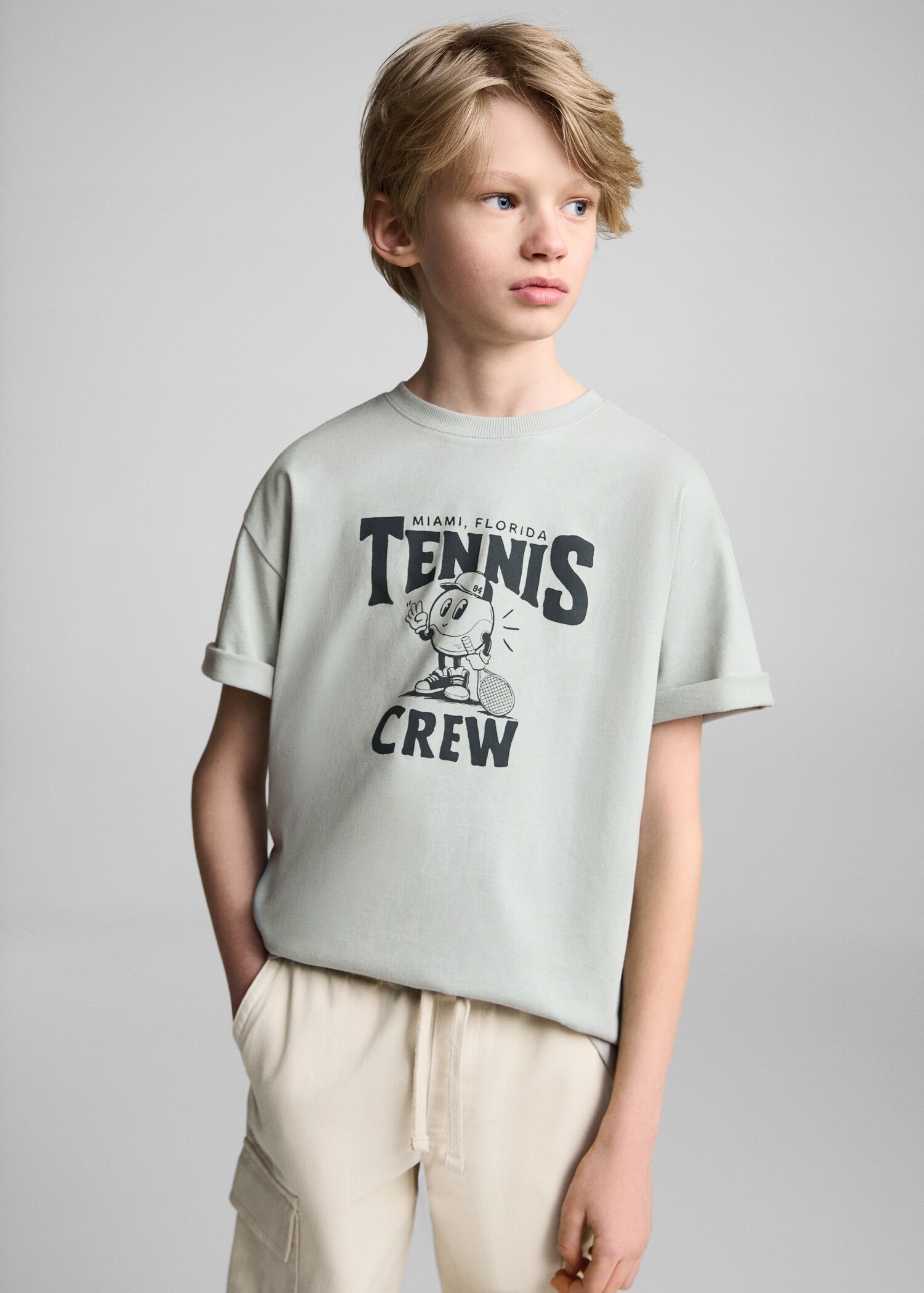 Short-sleeved printed t-shirt - Medium plane