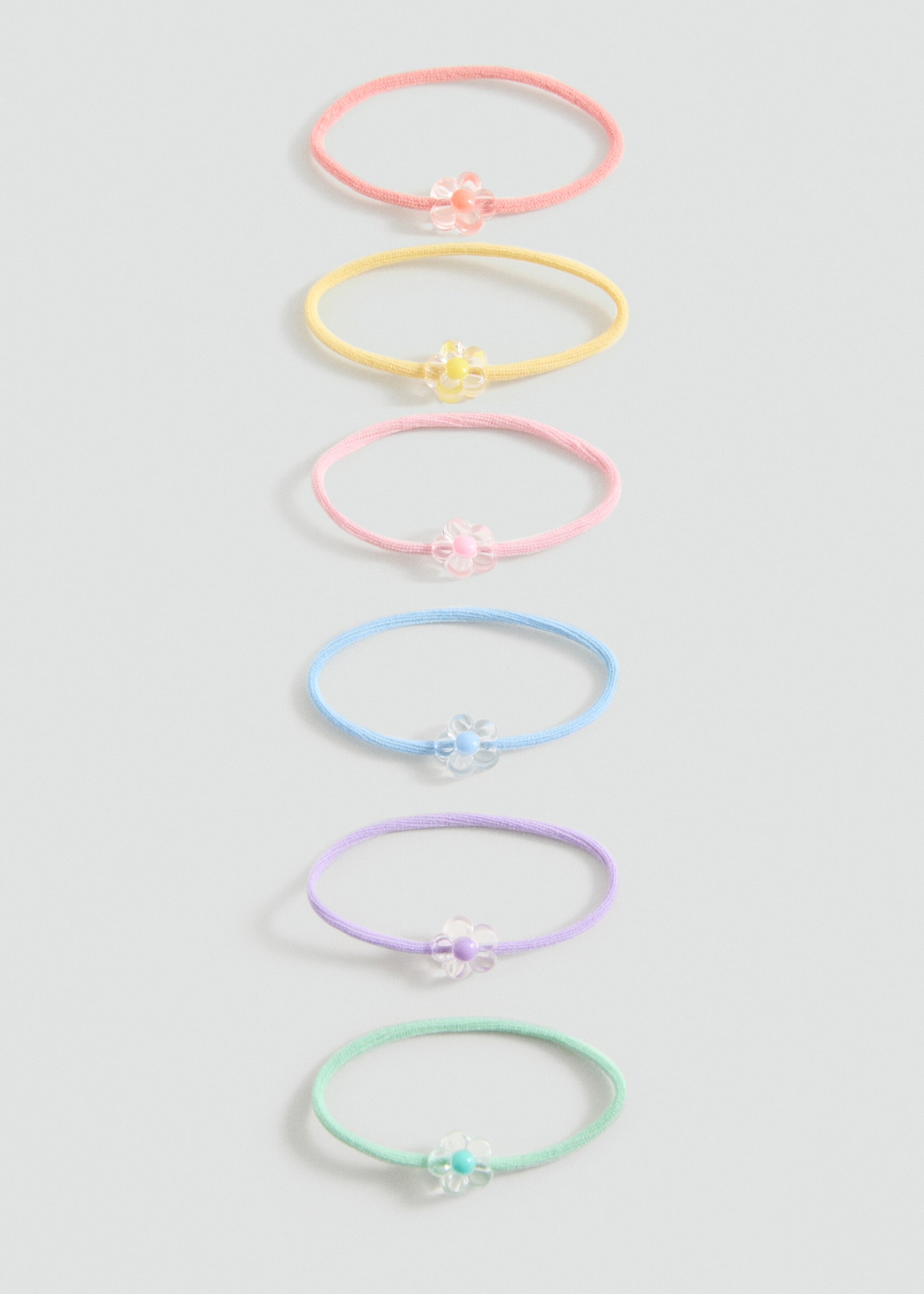 Pack 6 hair ties - Article without model, Pink. Ref: 87015145-00.