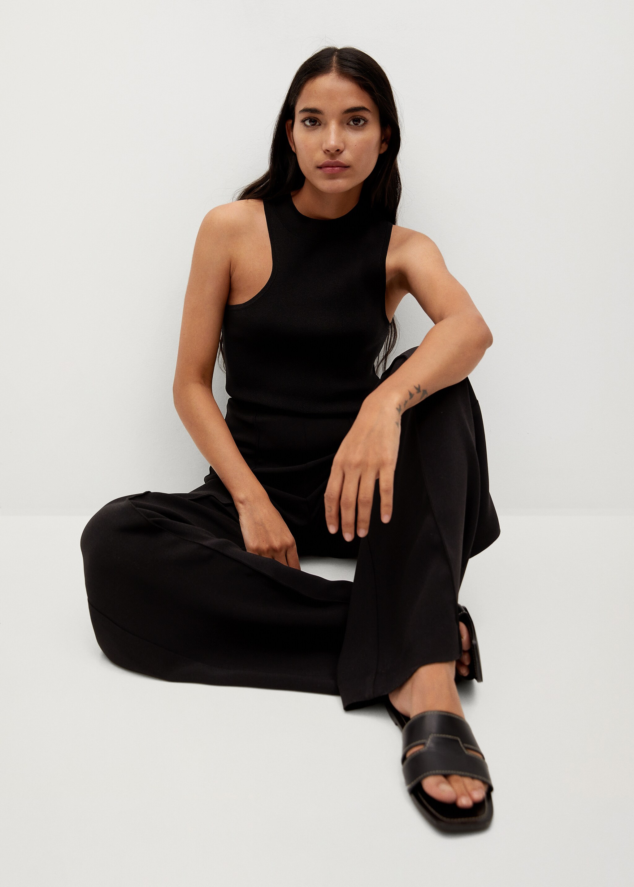 Flowy palazzo trousers - Details of the article 3