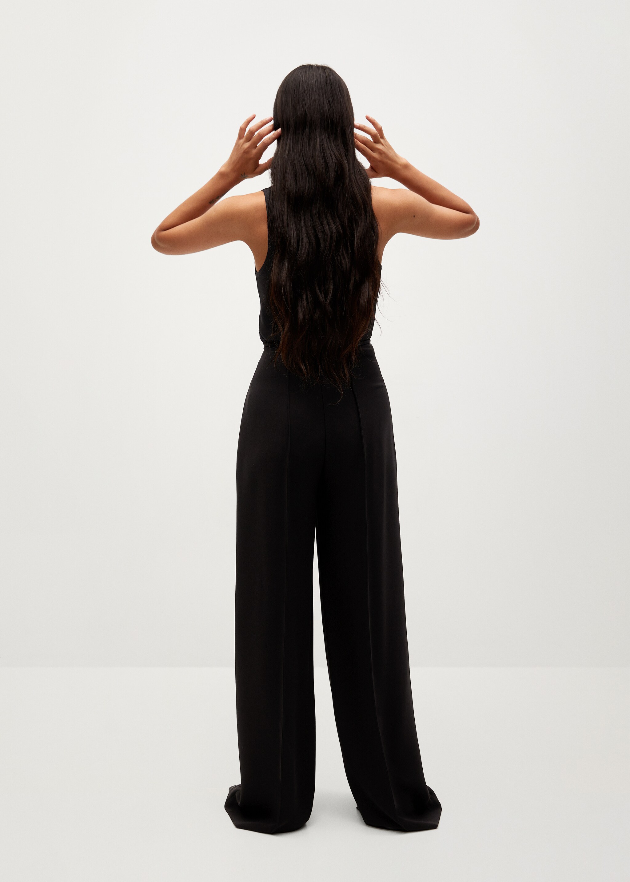 Flowy palazzo trousers - Reverse of the article