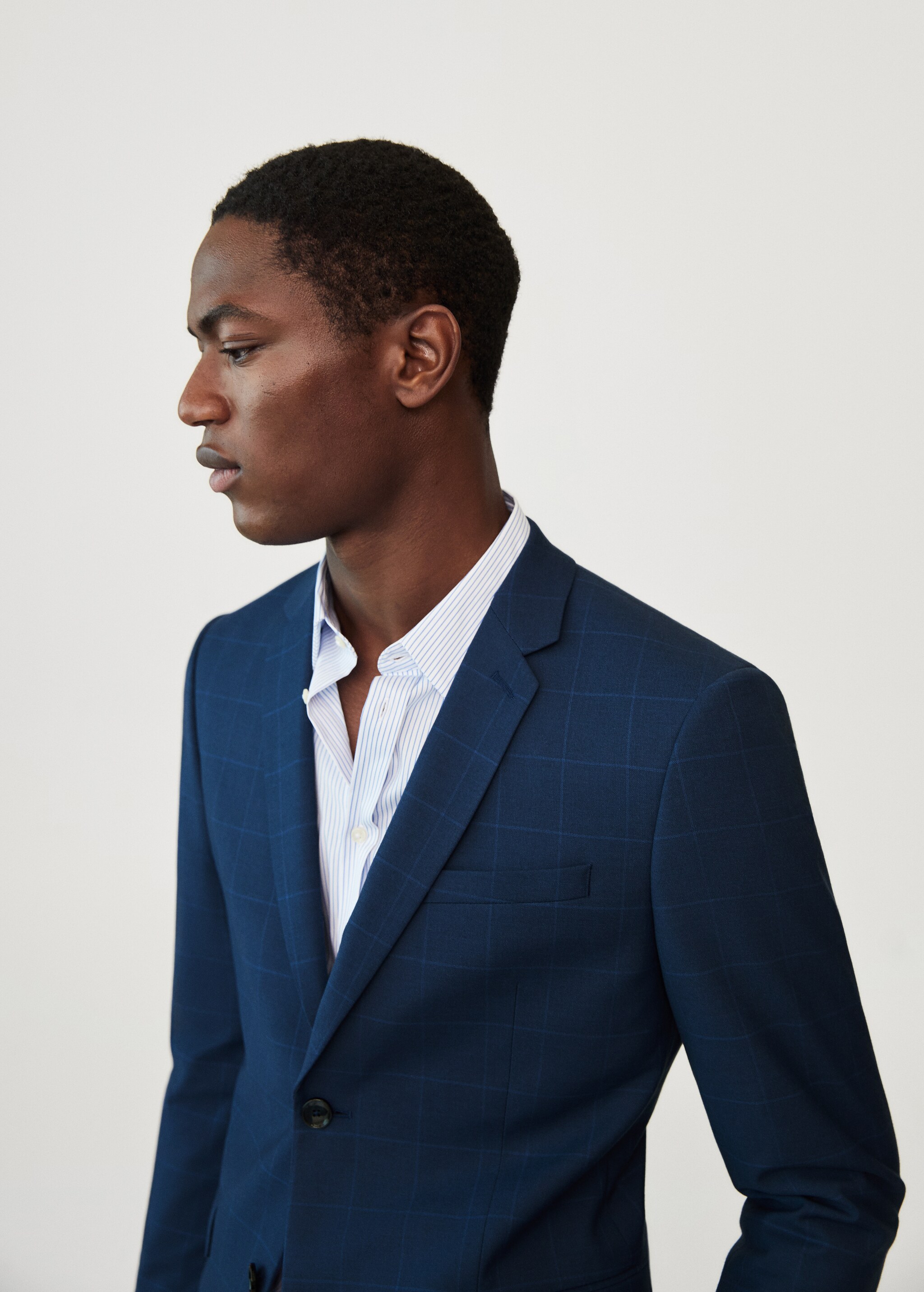 Super slim-fit Tailored check jacket - Details of the article 1