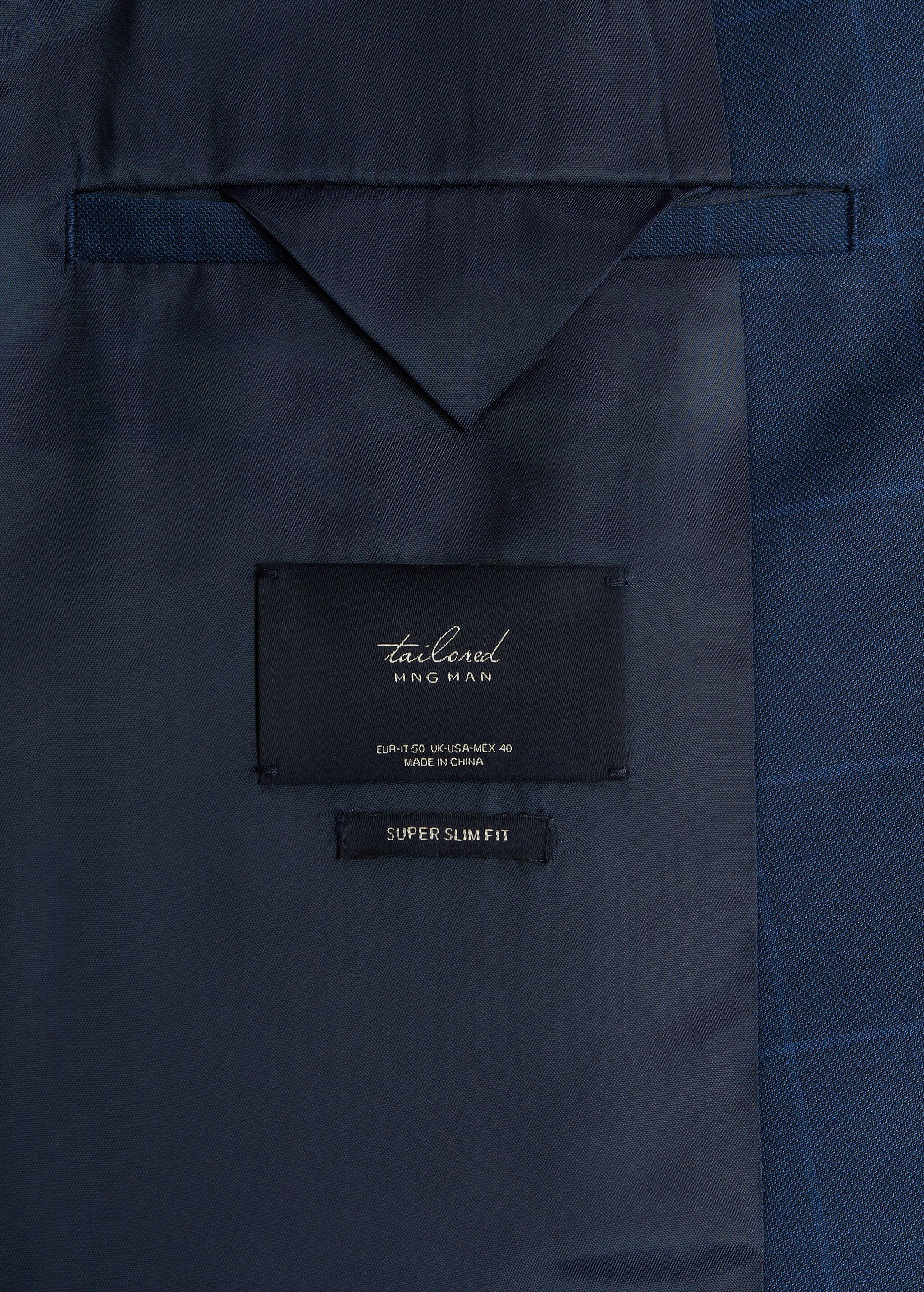 Super slim-fit Tailored check jacket - Details of the article 8