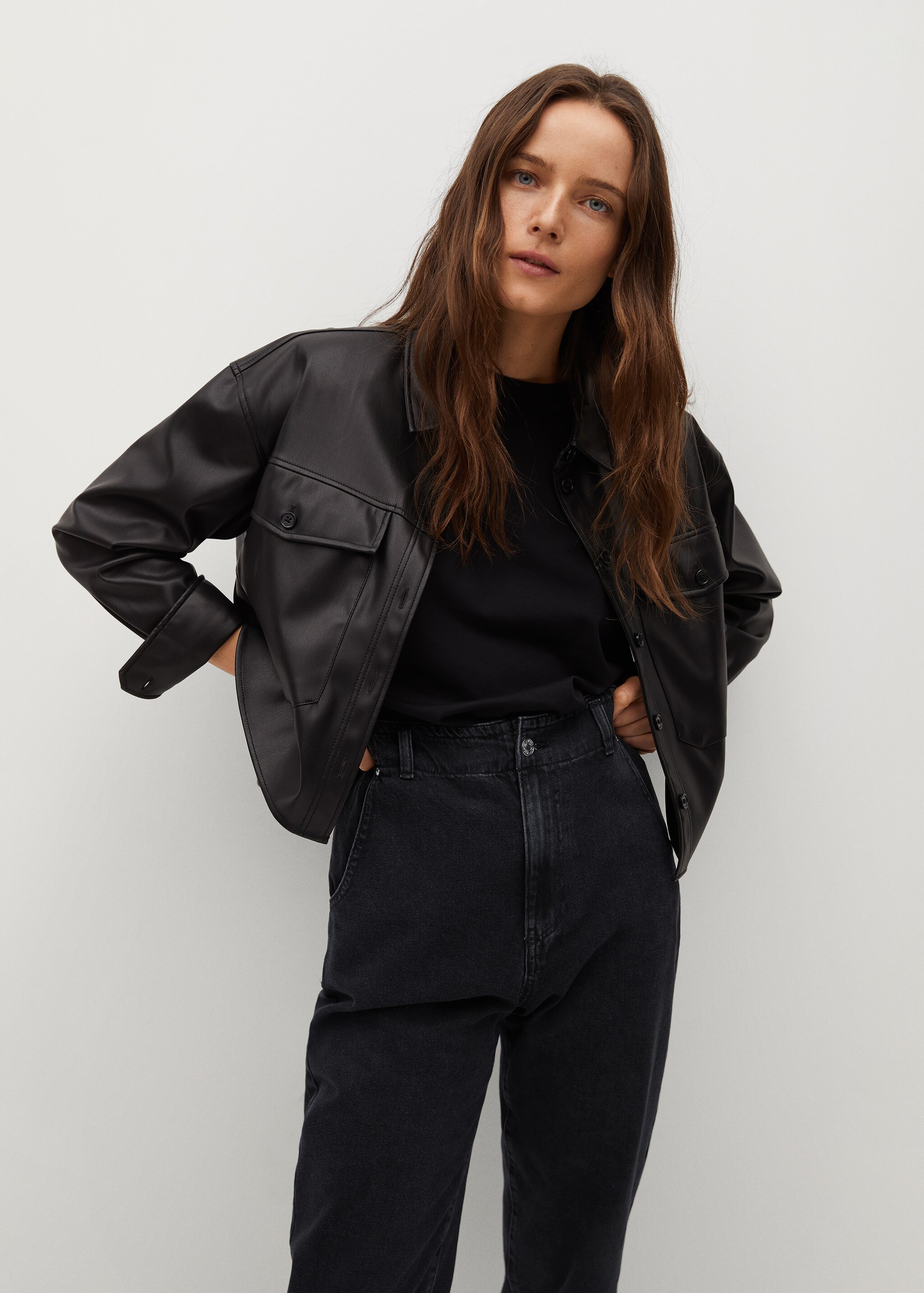 Waist straight Slouchy jeans - Details of the article 3
