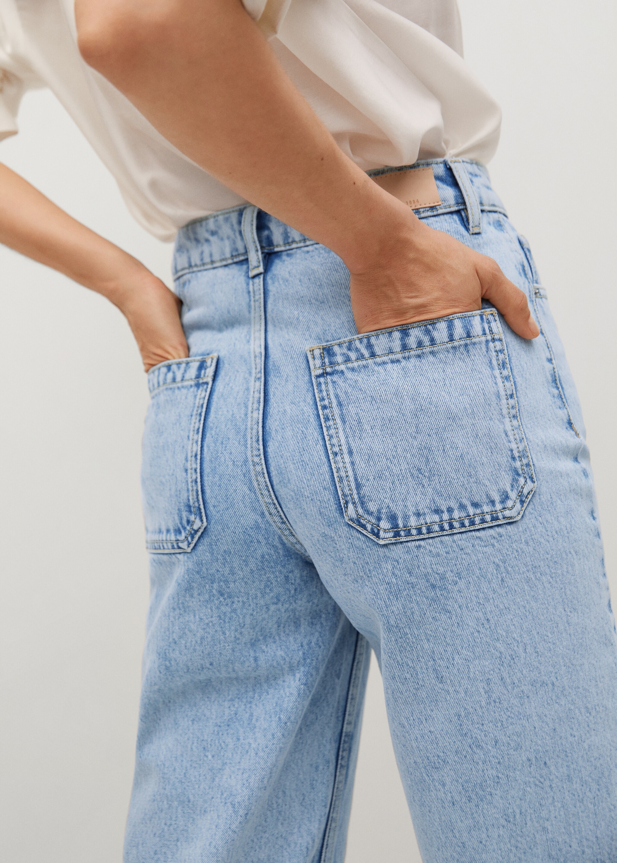 Jupe-culotte jean taille haute - Détail de l'article 1
