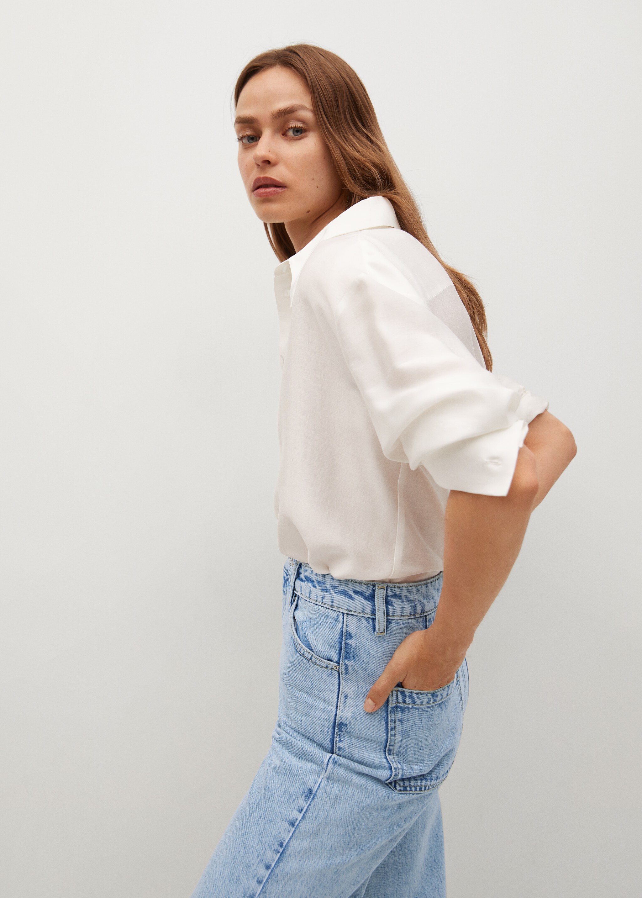 Jupe-culotte jean taille haute - Détail de l'article 2