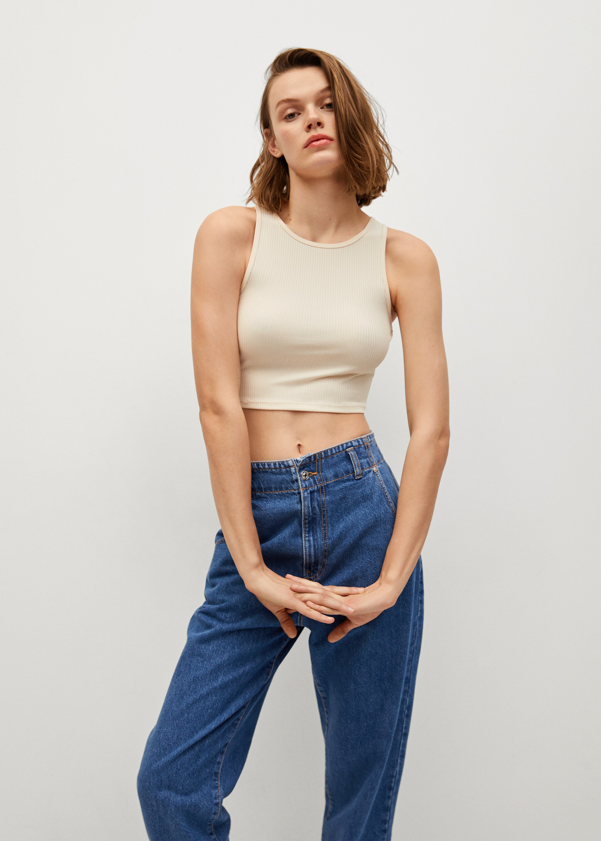 Jeans slouchy cintura elastica - Detalle del artículo 3