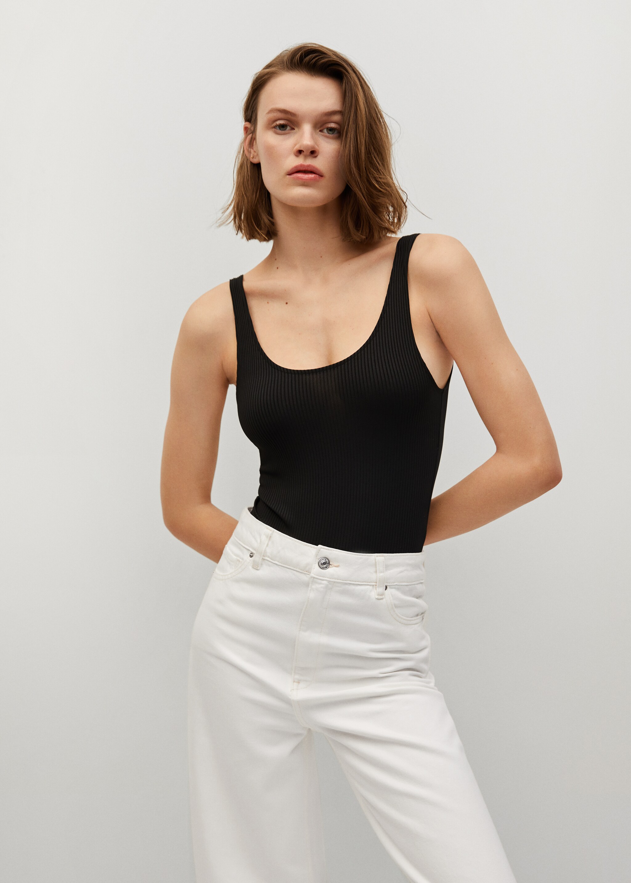 Jupe-culotte jean taille haute - Détail de l'article 2
