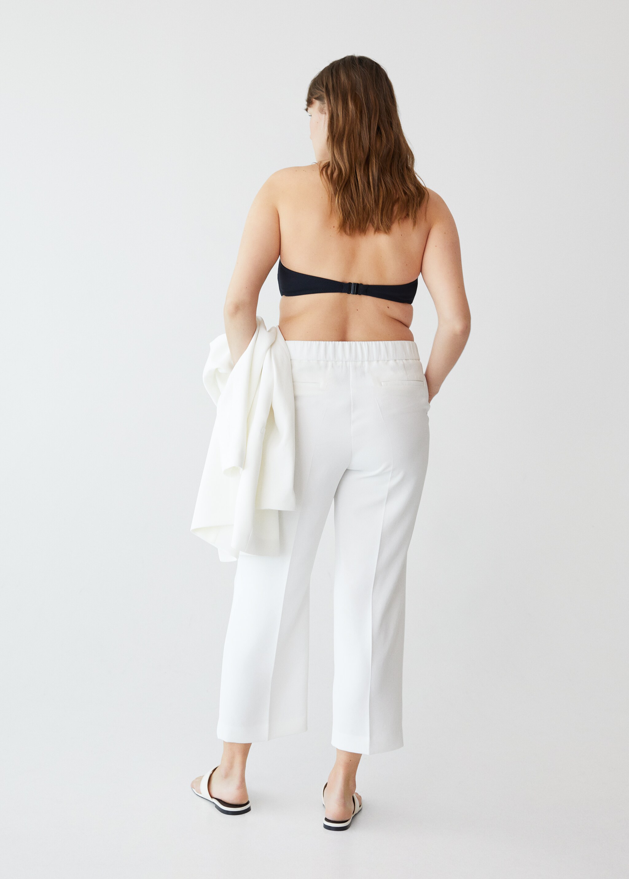 Pantalón traje crop - Reverso del artículo