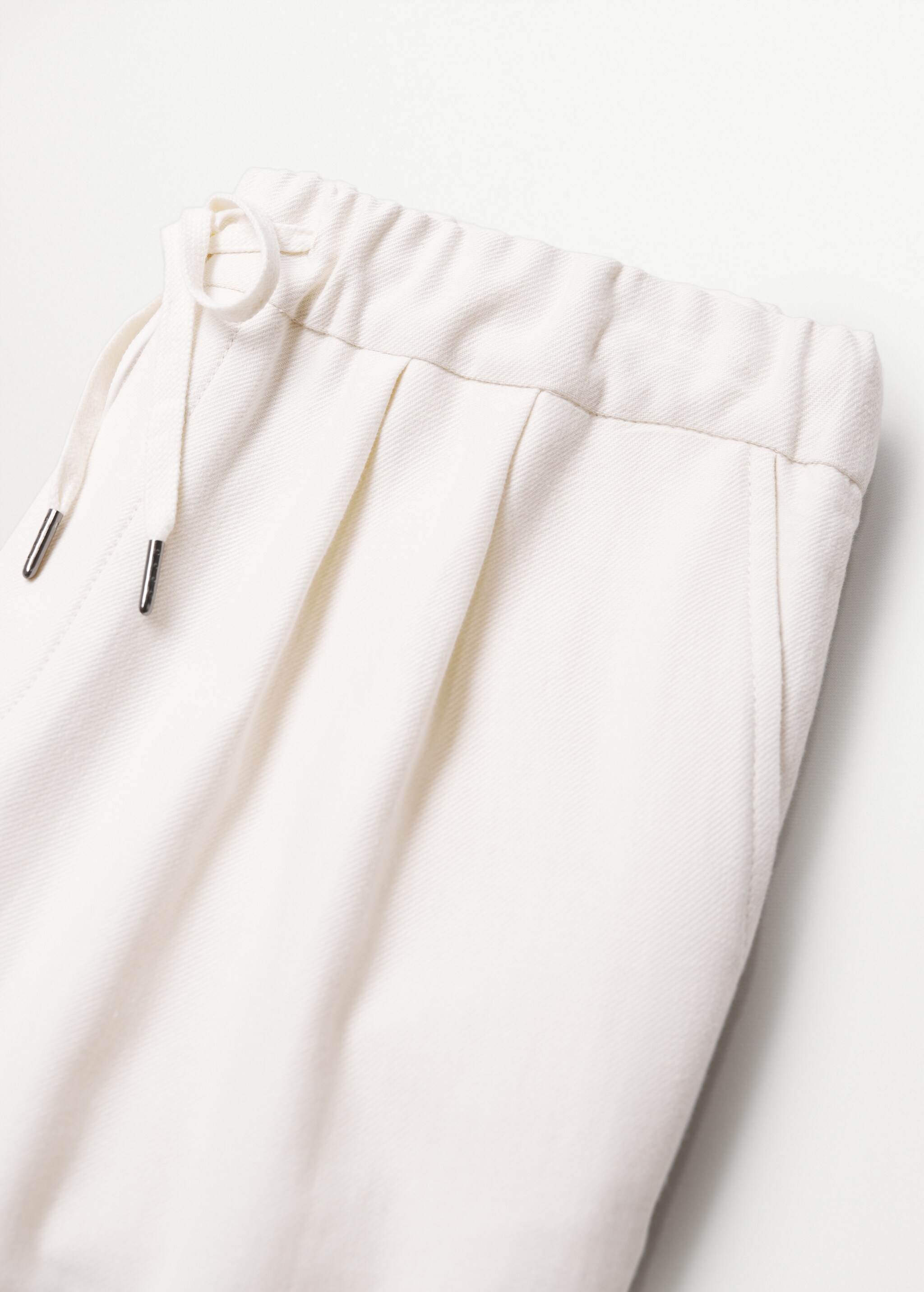 Elastic waist cotton pants - Details of the article 8