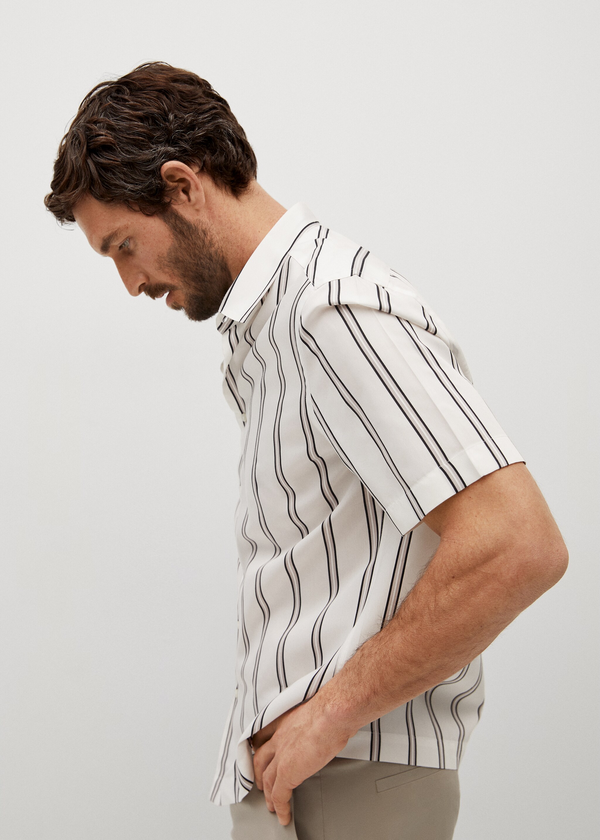 Camisa regular fit fluida rayas - Detalle del artículo 1