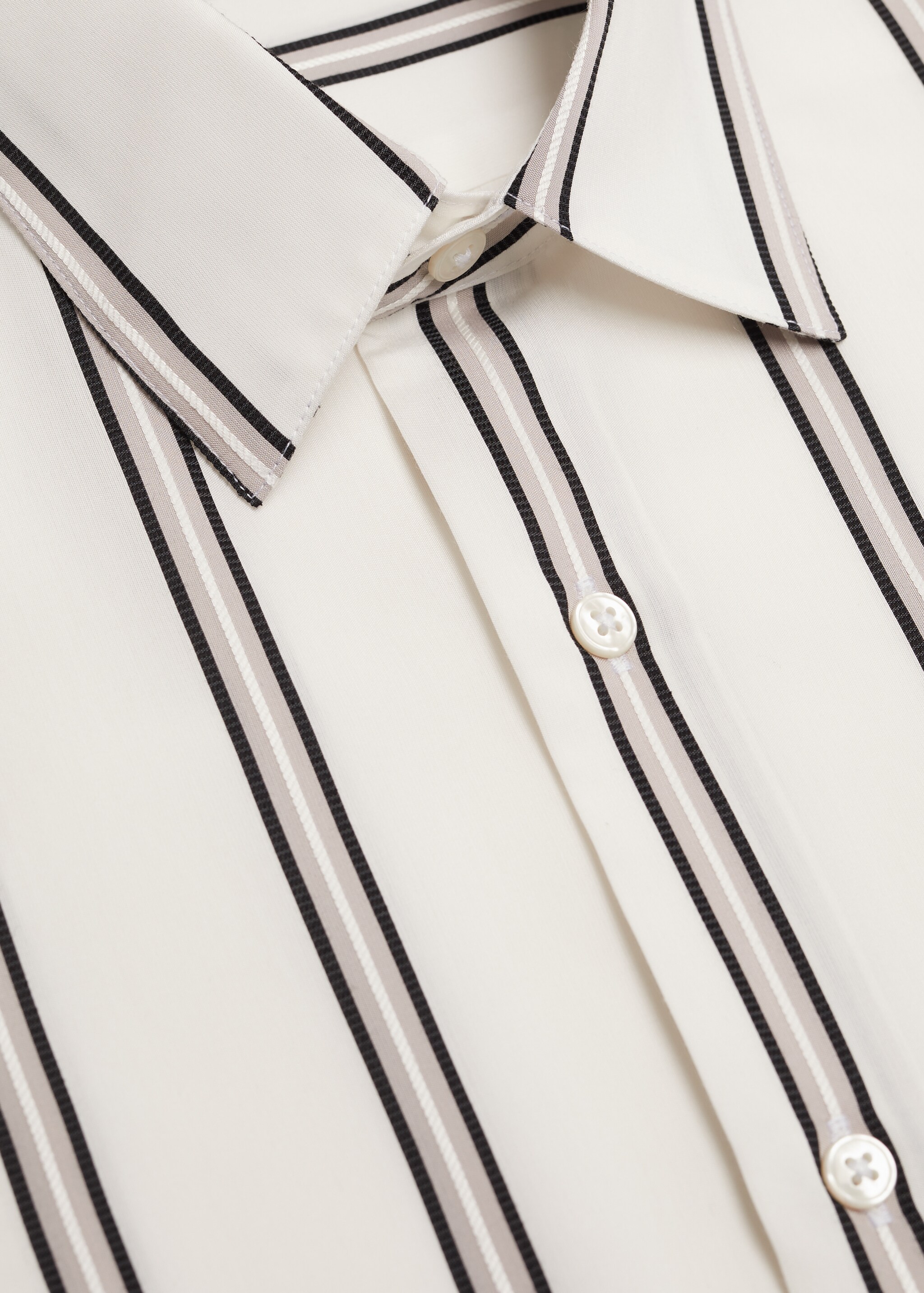 Camisa regular fit fluida rayas - Detalle del artículo 7