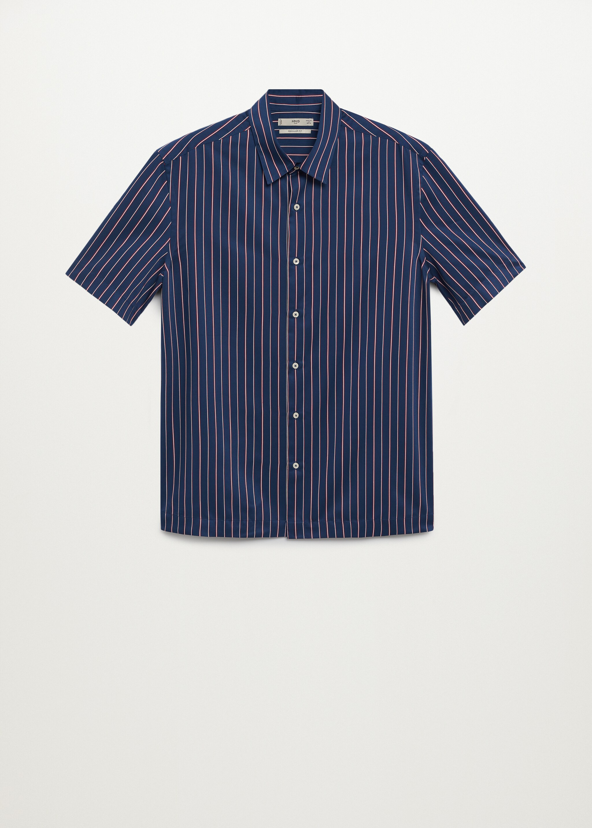 Fluid striped regular-fit shirt - Article without model