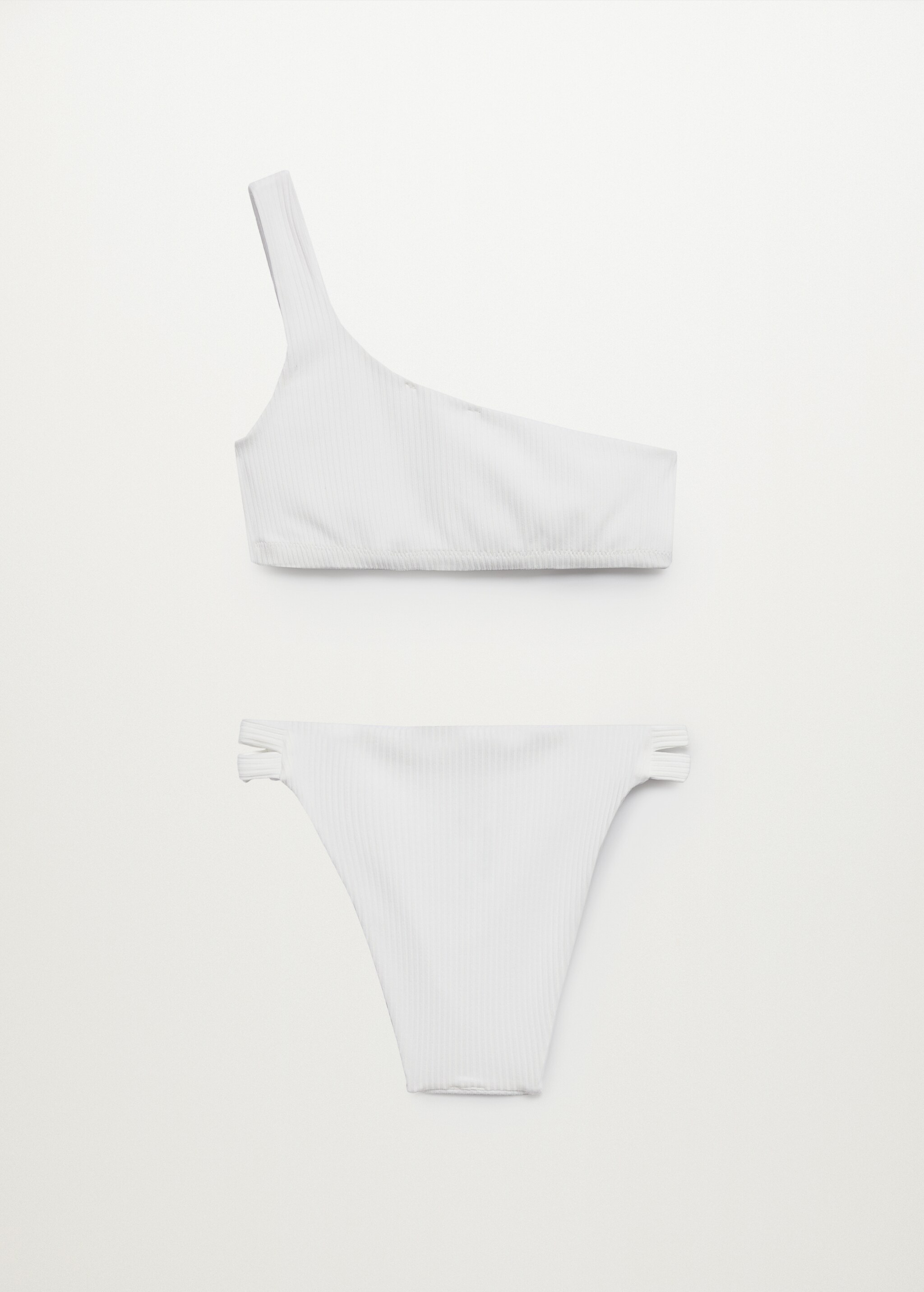 Bikini asimétrico canalé - Reverso del artículo