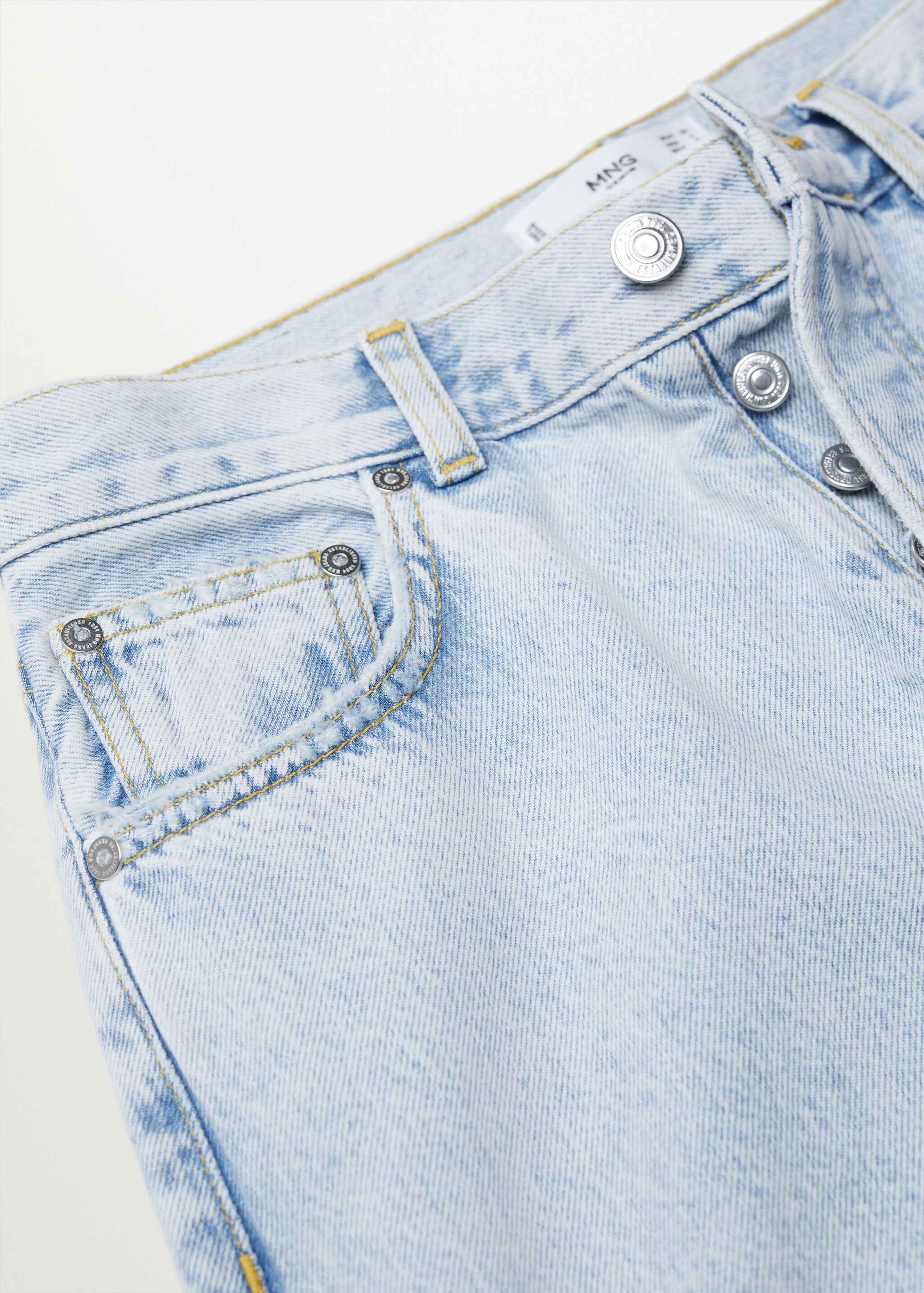 Jeans rectos tiro alto - Detalle del artículo 8