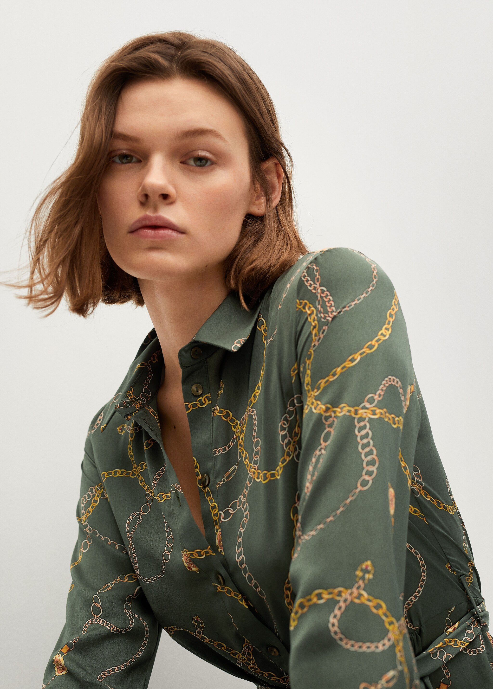 Vestido camisero estampado - Detalle del artículo 2