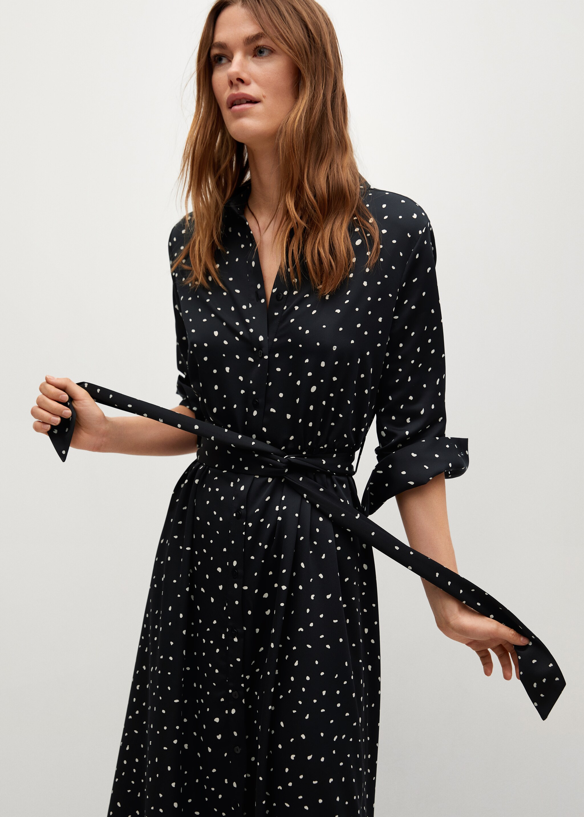Vestido camisero estampado - Detalle del artículo 1