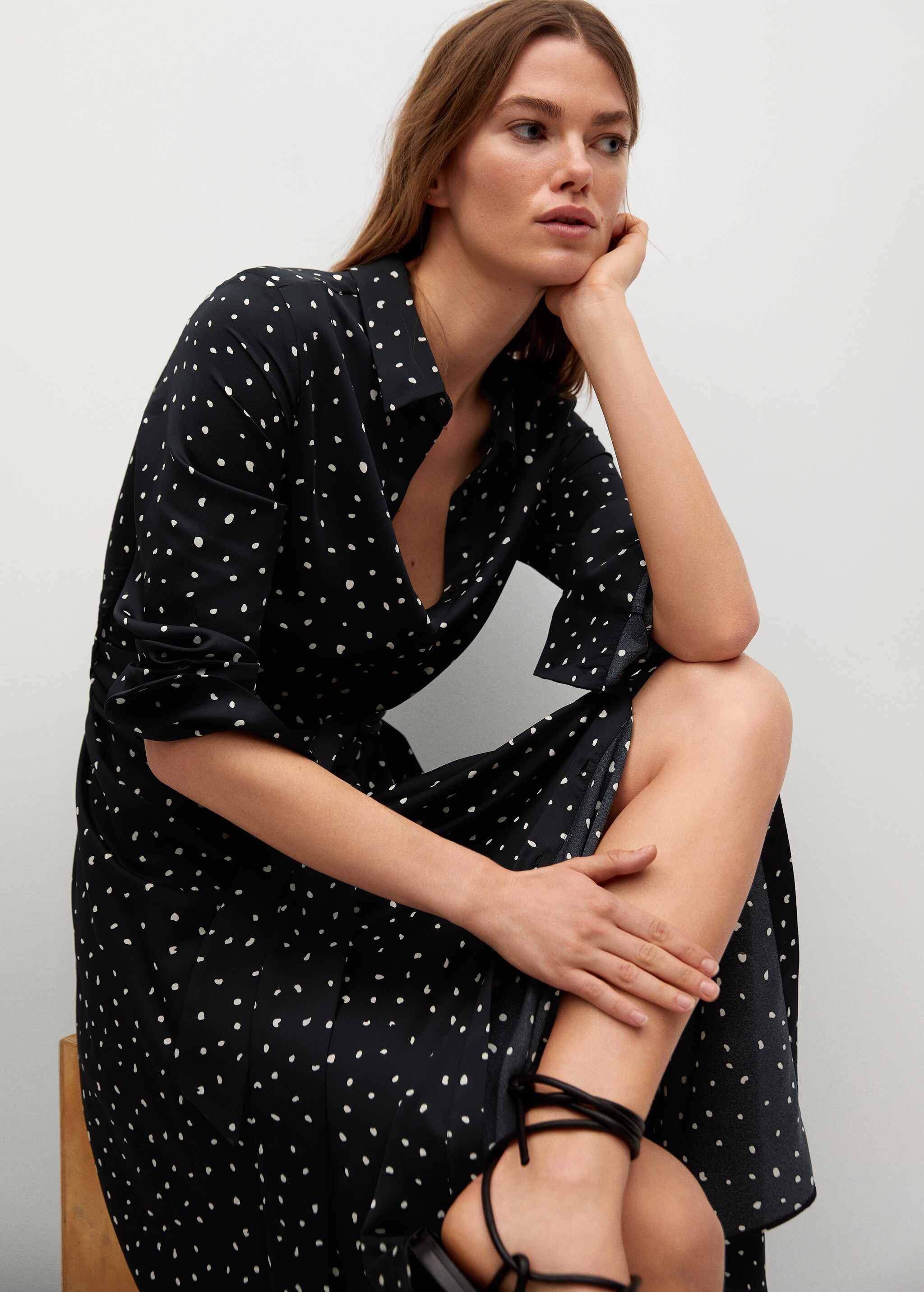 Vestido camisero estampado - Detalle del artículo 3