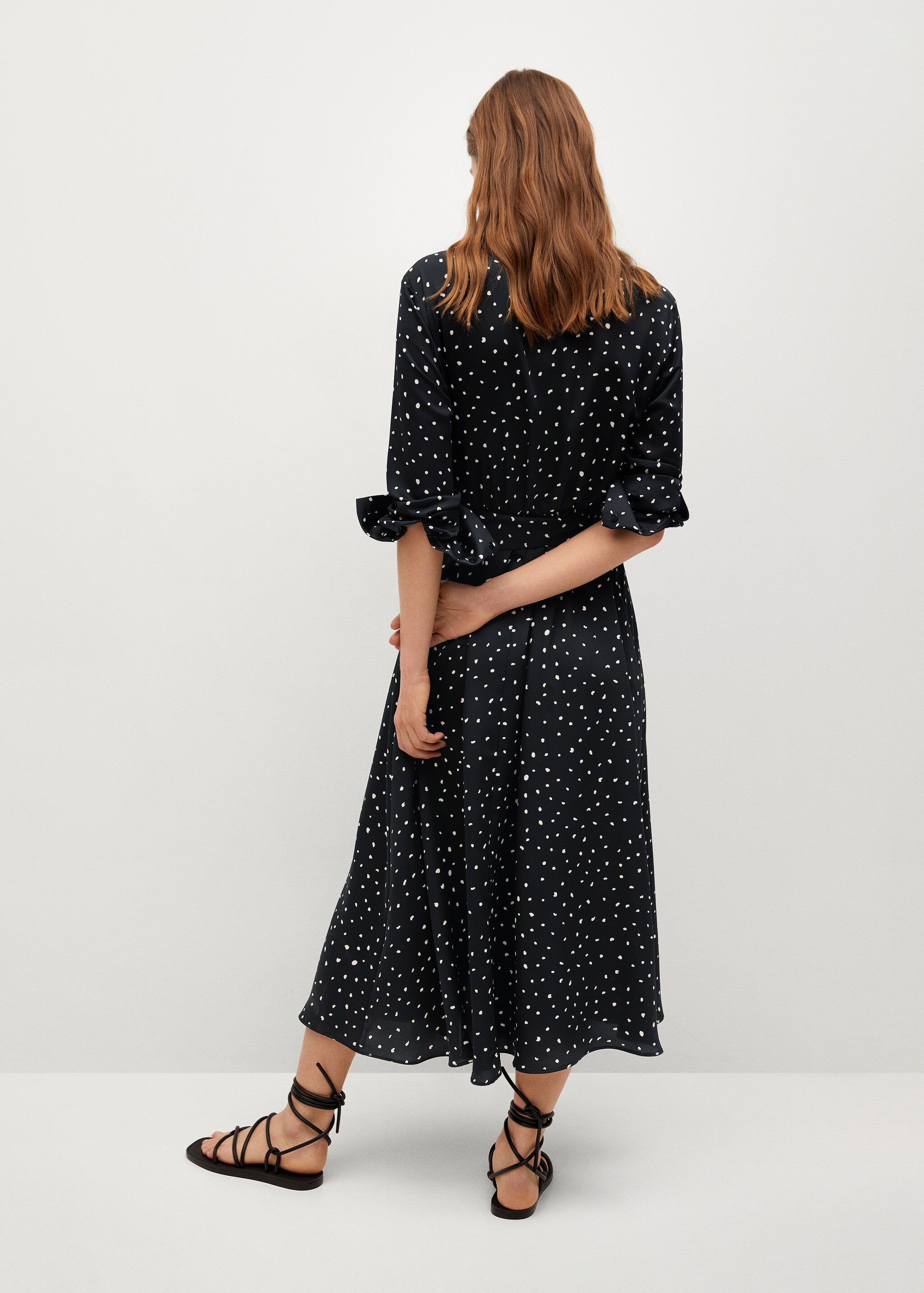 Vestido camisero estampado - Reverso del artículo