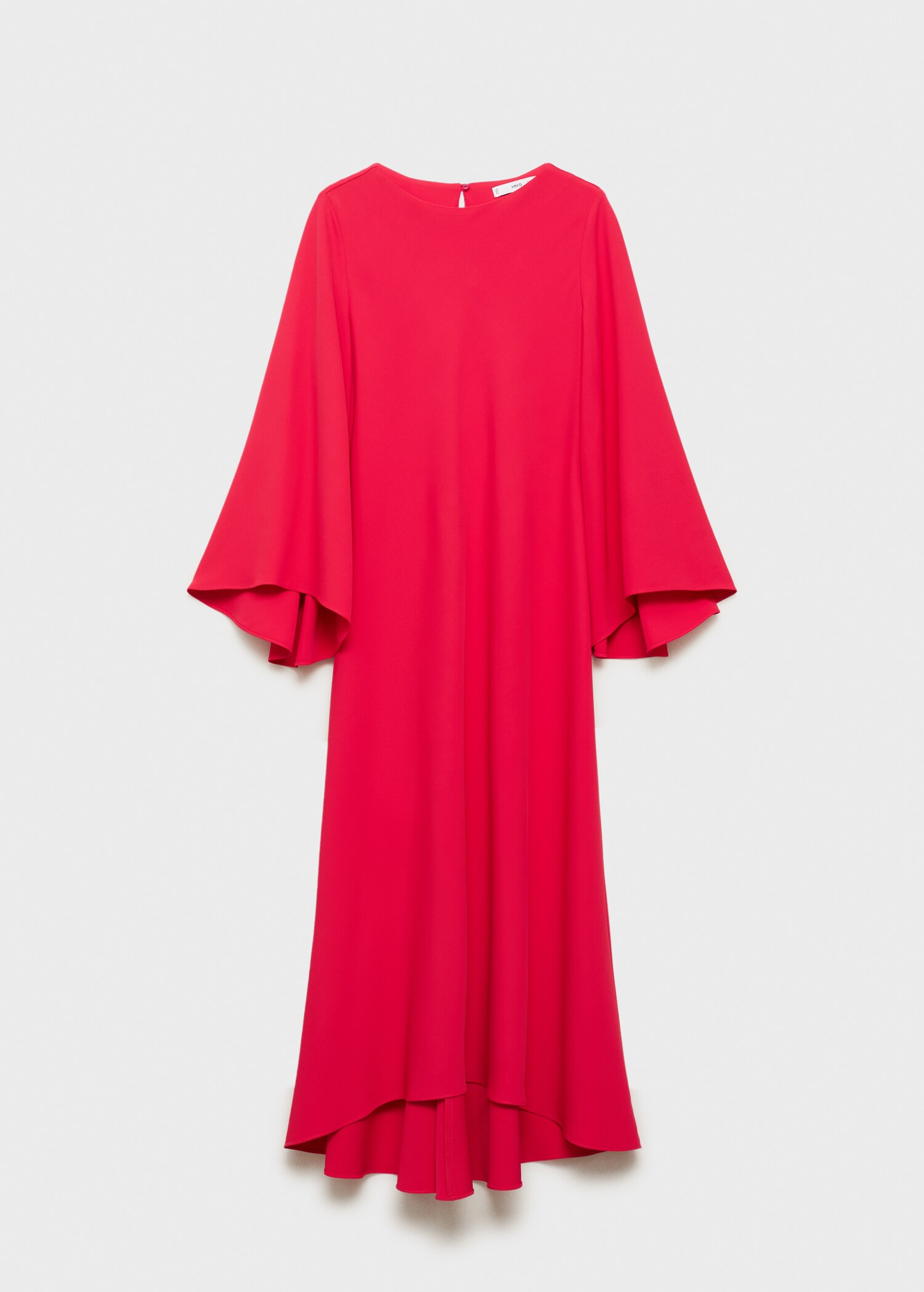 Long flared sleeve dress - Women | MANGO OUTLET Finland Long flared sleeve dress - Women | MANGO OUTLET Finland