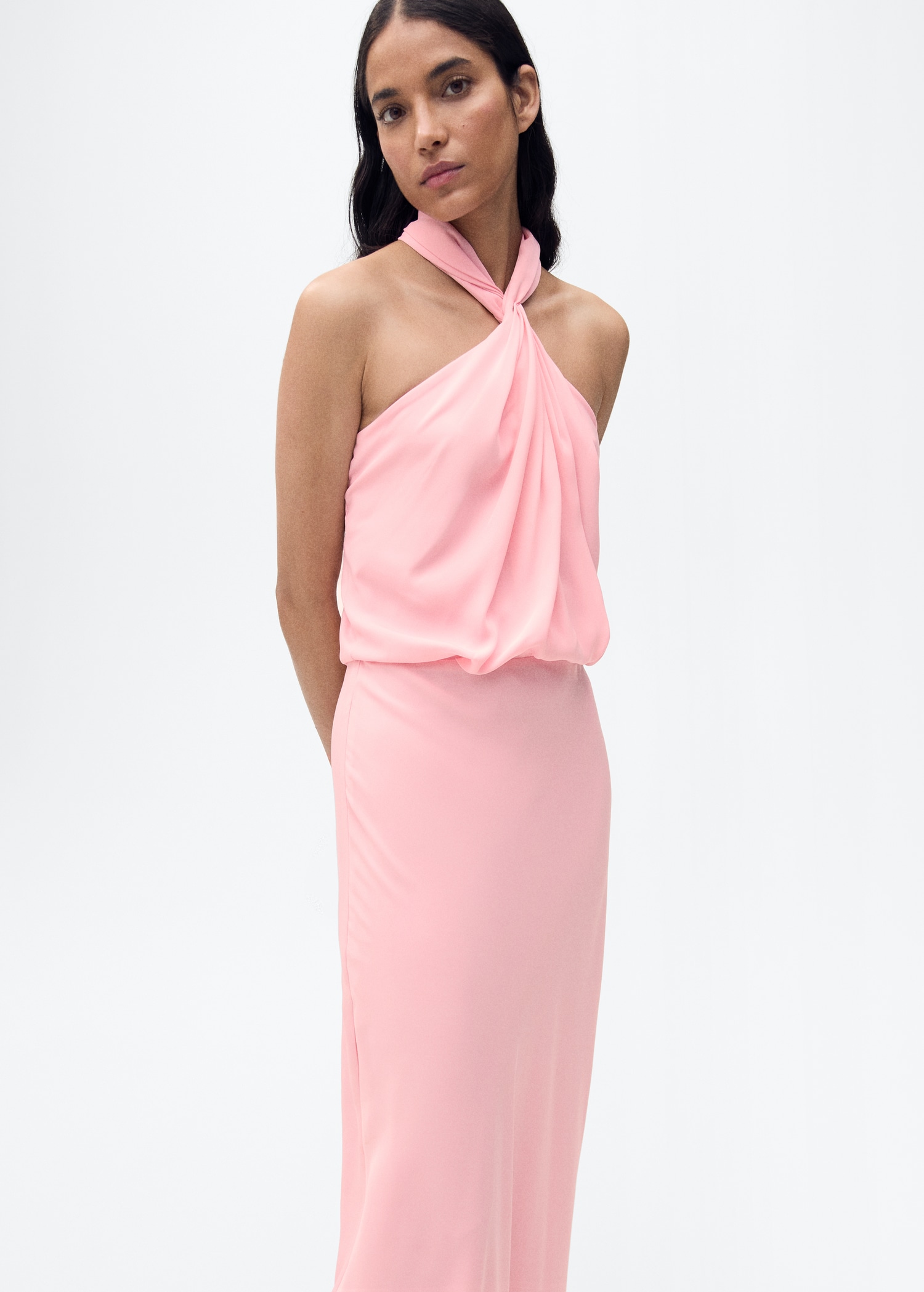 Halter dress with back opening - Women | MANGO OUTLET Malta Halter dress with back opening - Women | MANGO OUTLET Malta