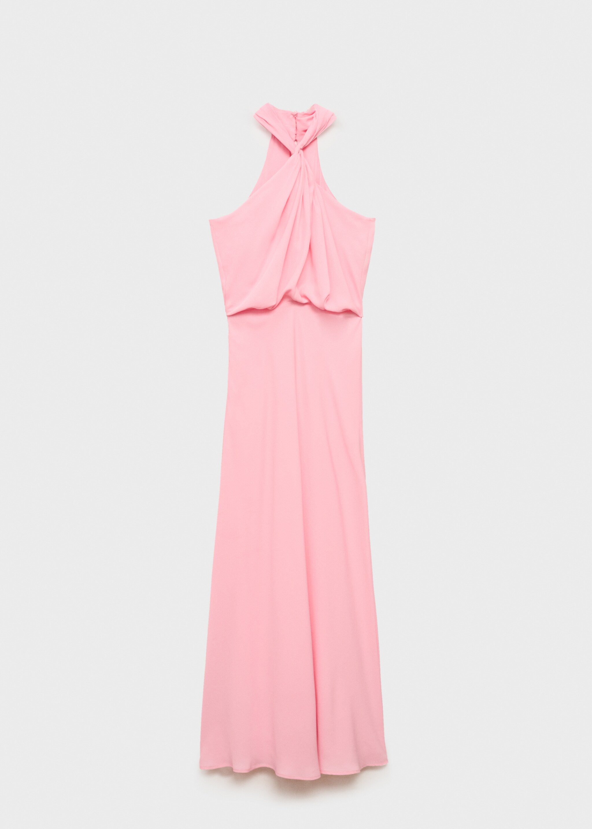 Halter dress with back opening - Article without model, Pink. Ref: 87015732-00.