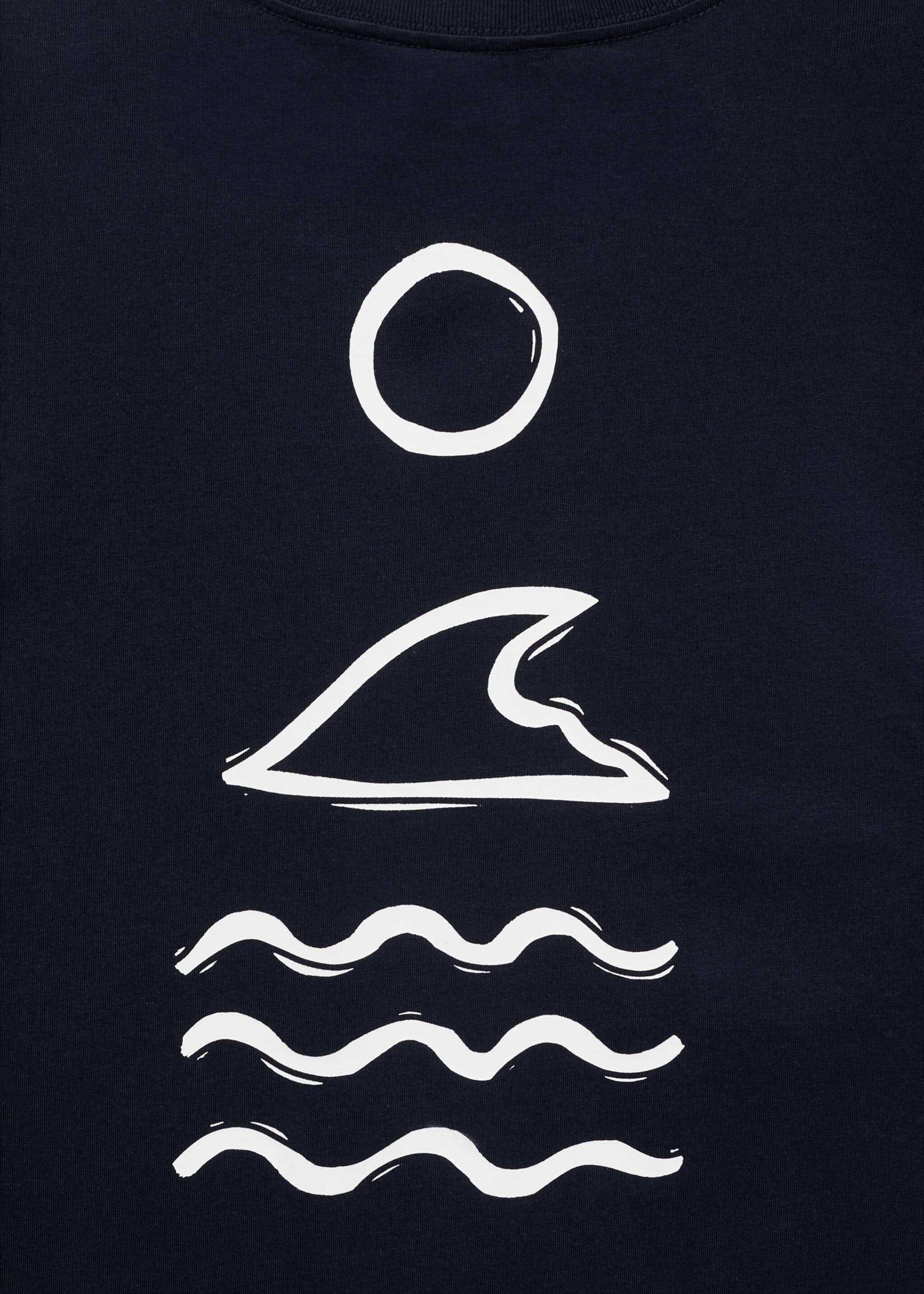 Μπλούζα τύπωμα κοντό μανίκι - Λεπτομέρεια του προϊόντος 0, Σκούρο Μπλε Μαρέν. Ref: 87015739-00.