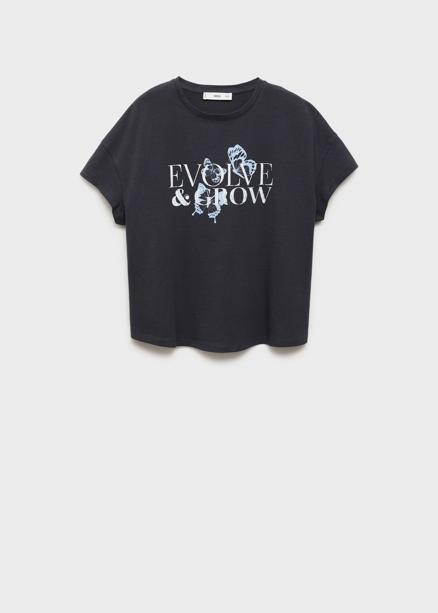 Cotton t-shirt with printed message - Article without model