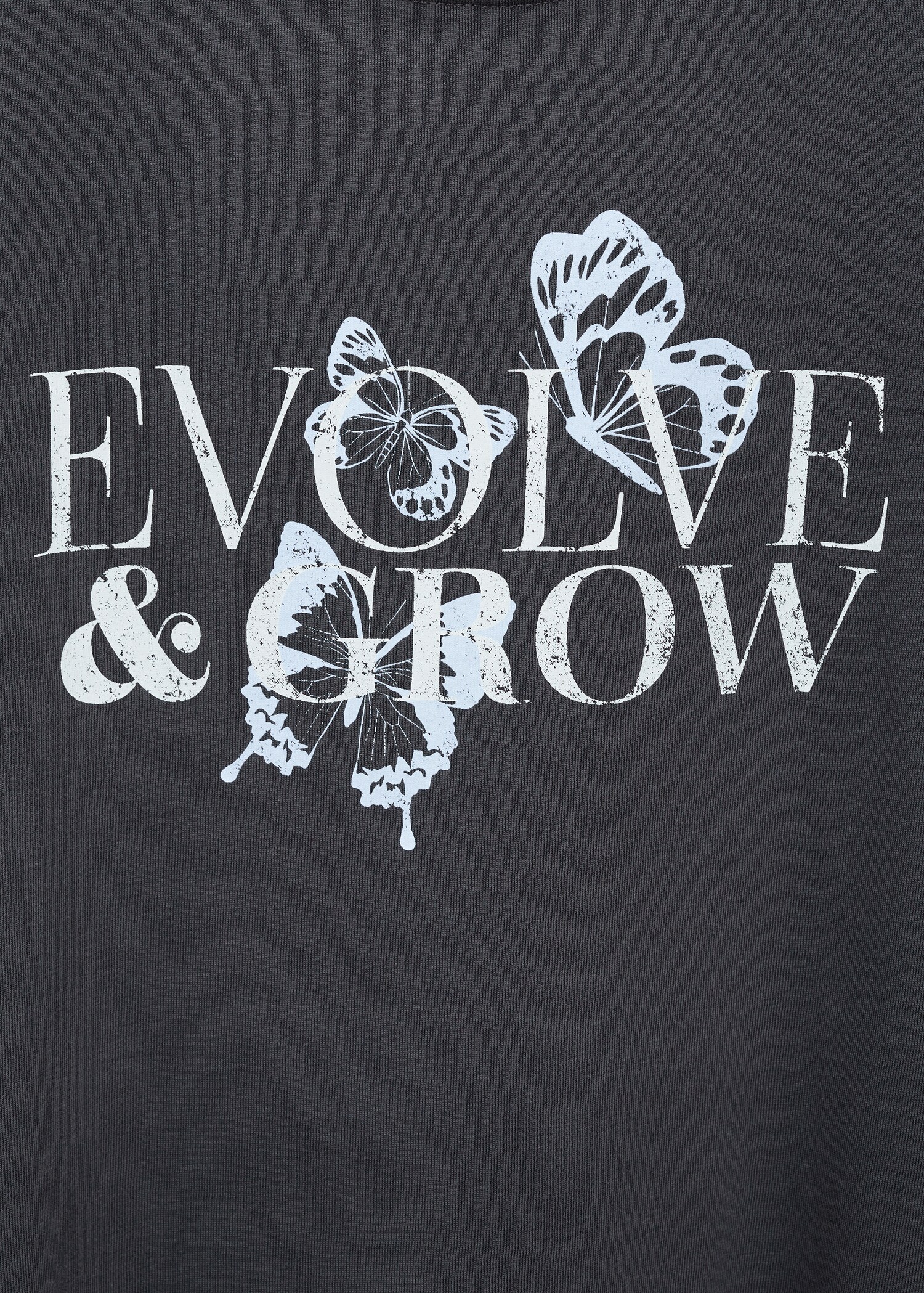 Cotton t-shirt with printed message - Details of the article 8